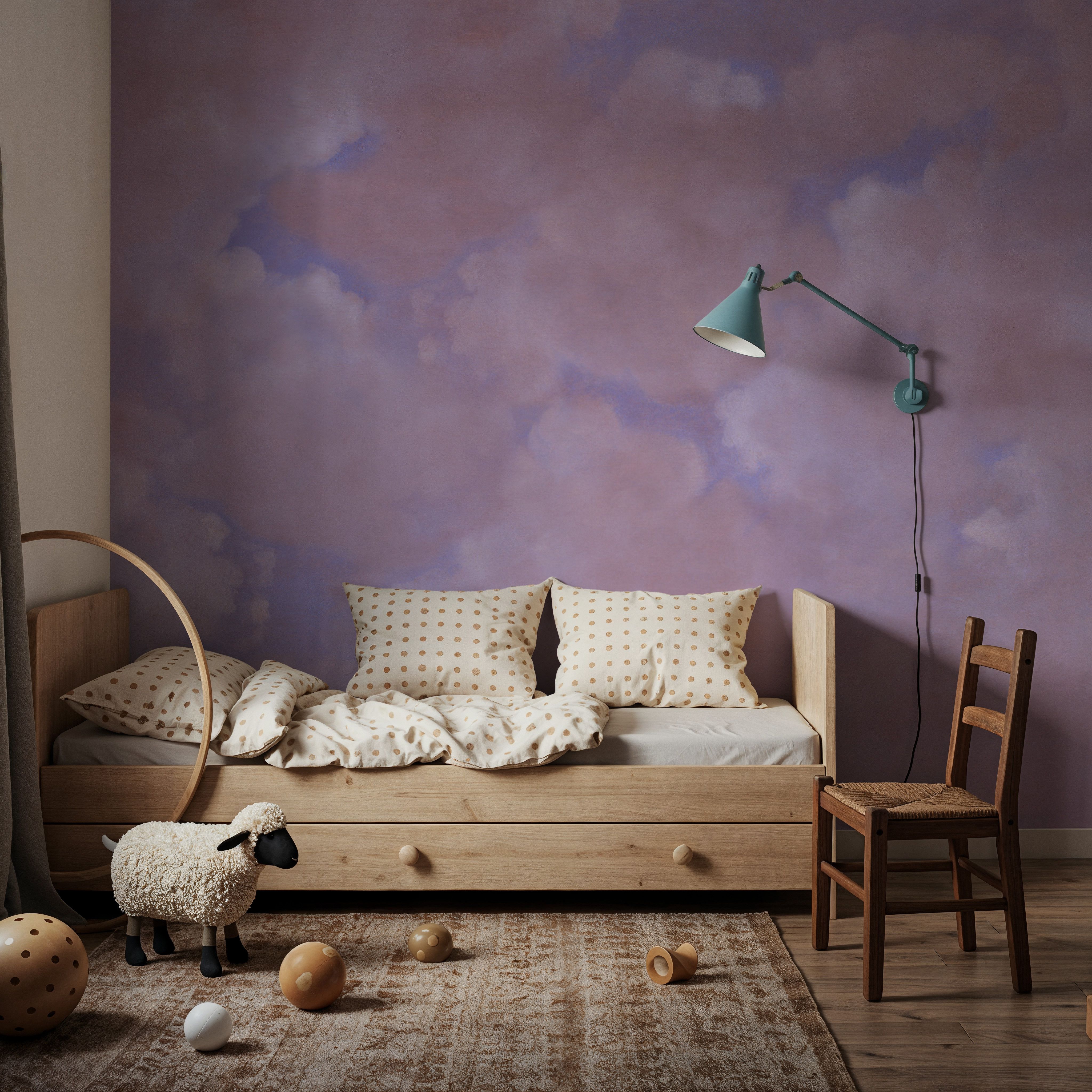 Painted Dreamy Clouds, Aura Indigo