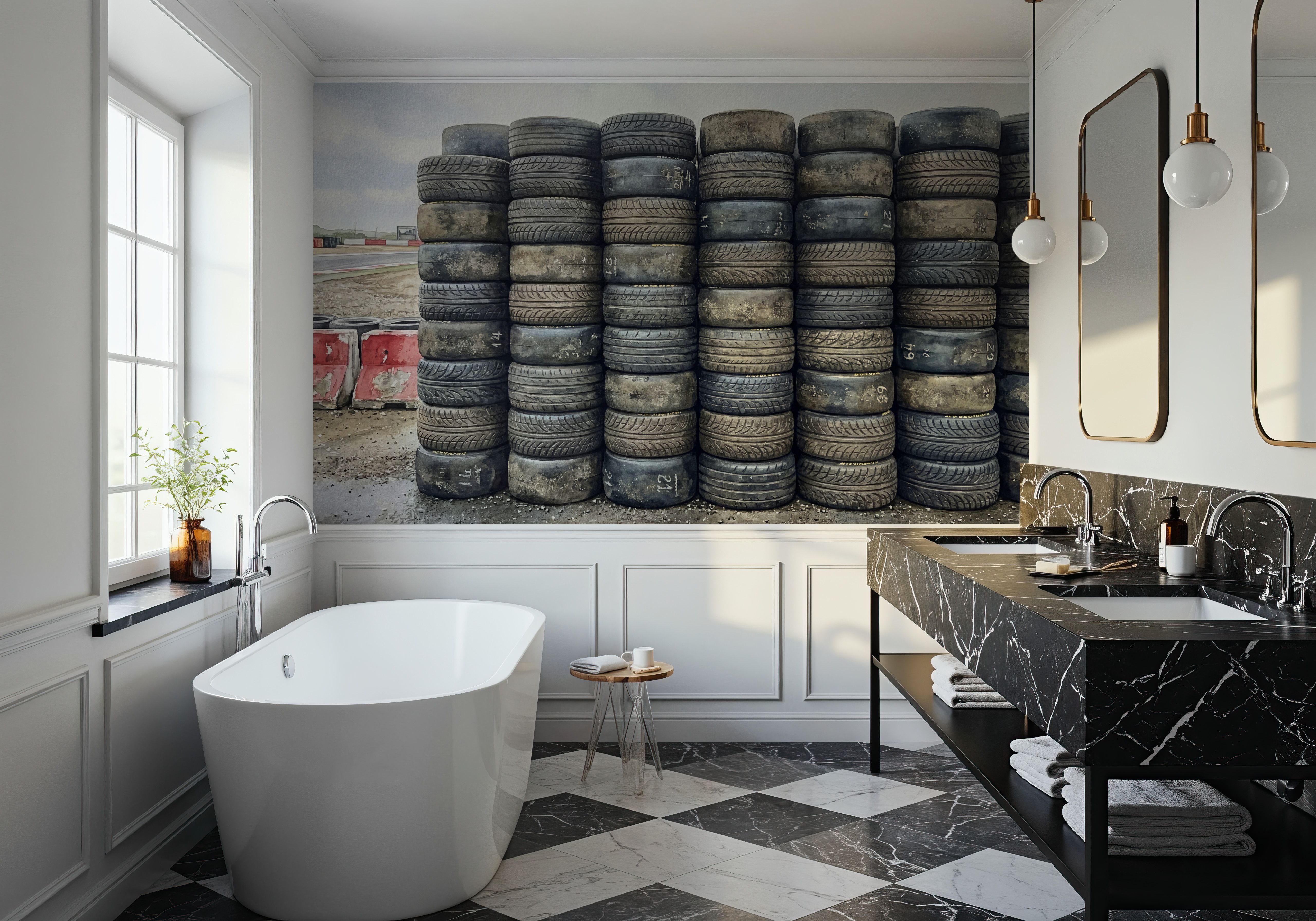 Tire Wall - Stacked Series