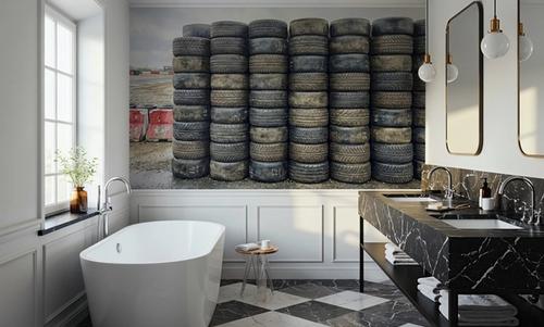 Tire Wall - Stacked Series
