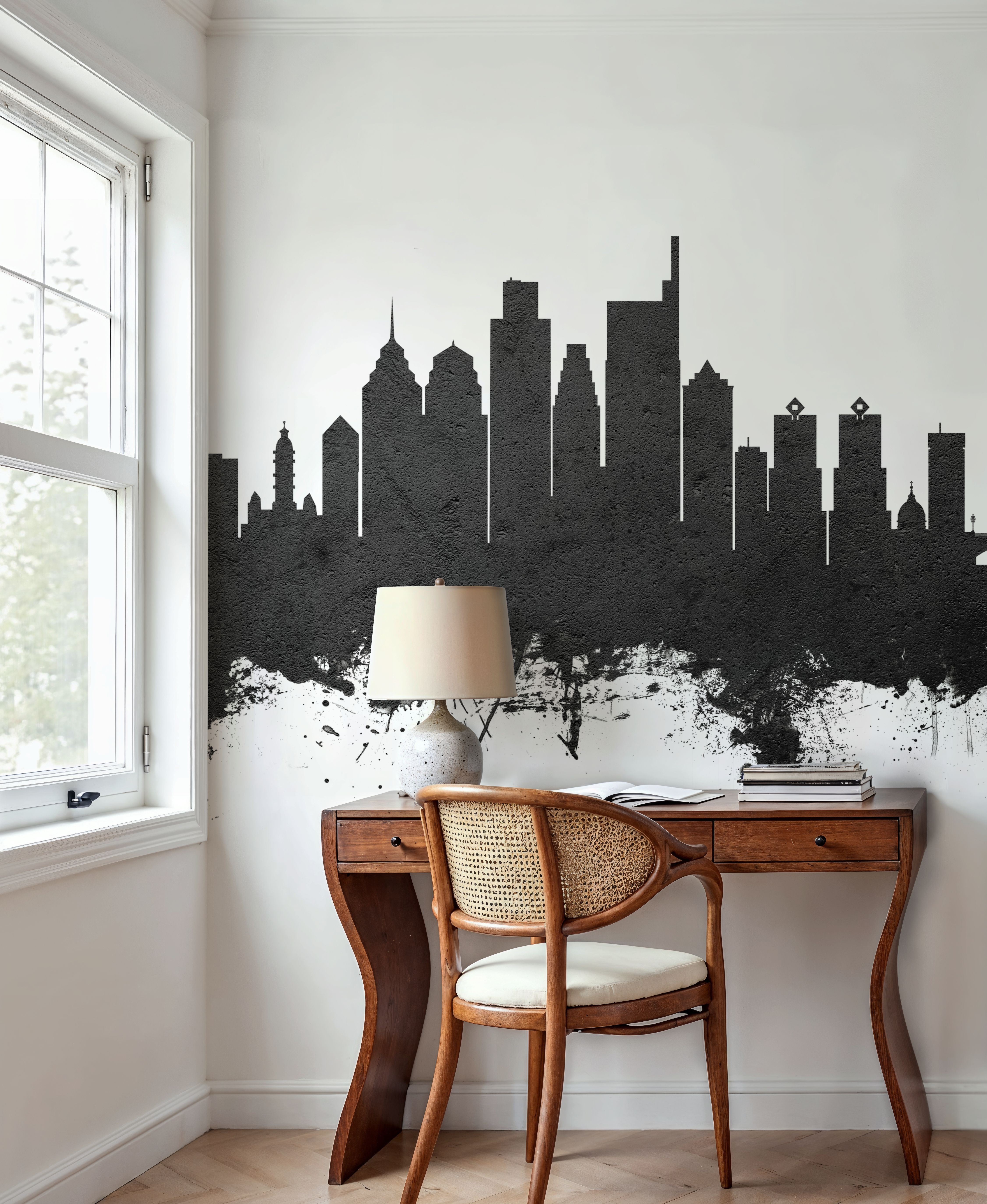 Philadelphia Skyline Black & White