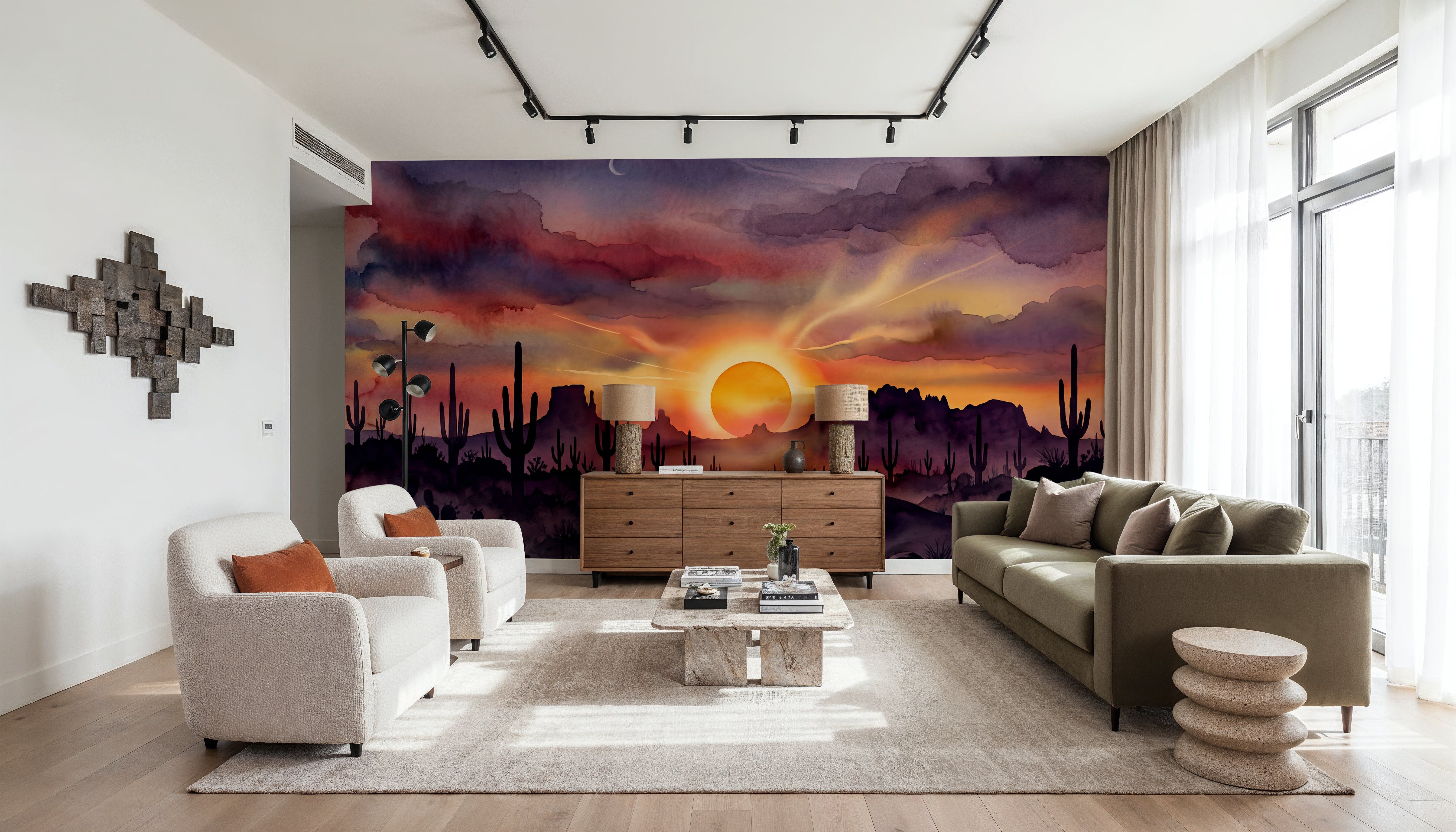 Arizona Sunset - Landscape Watercolor Series