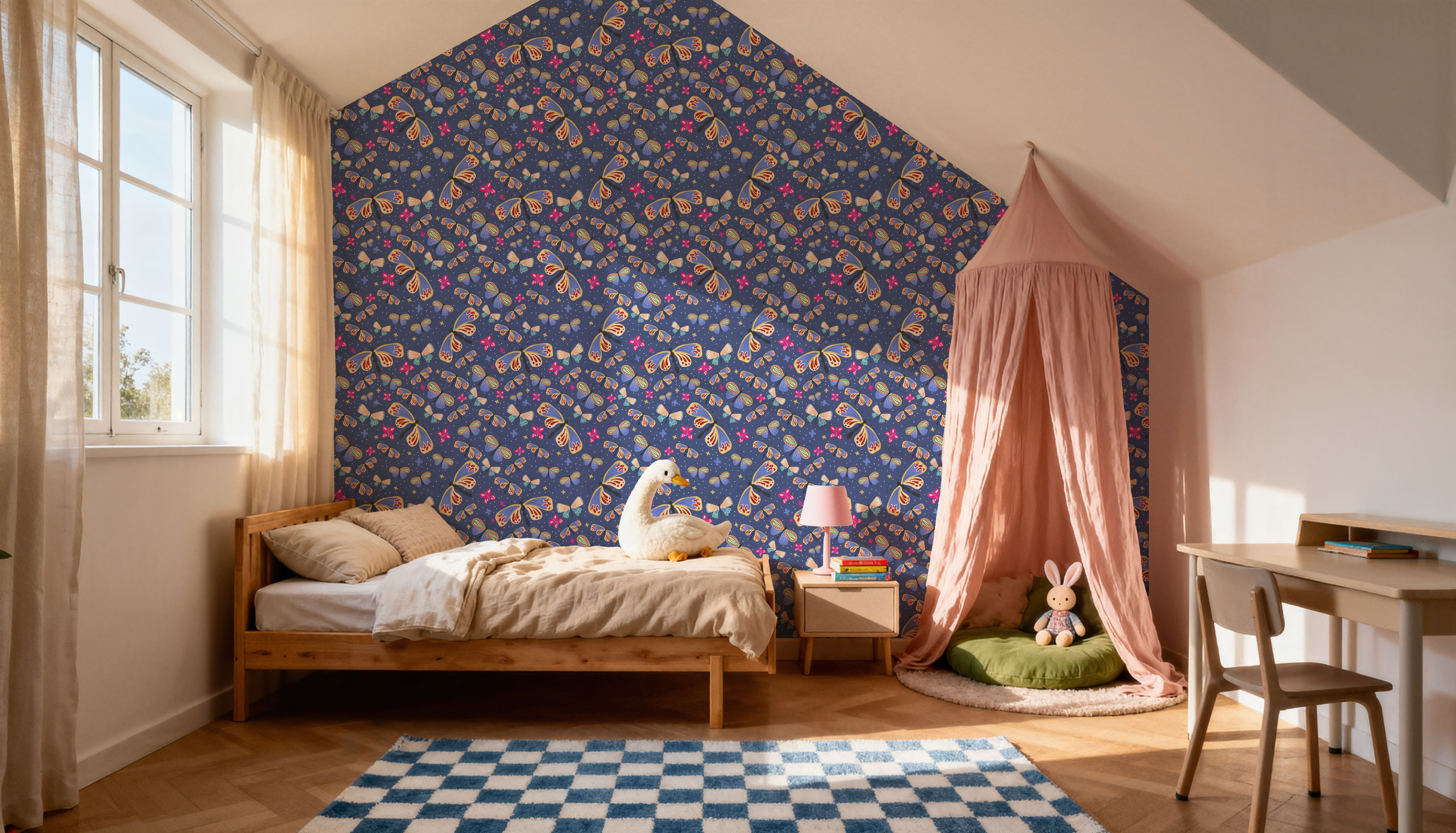 Butterfly Crowd, Blue