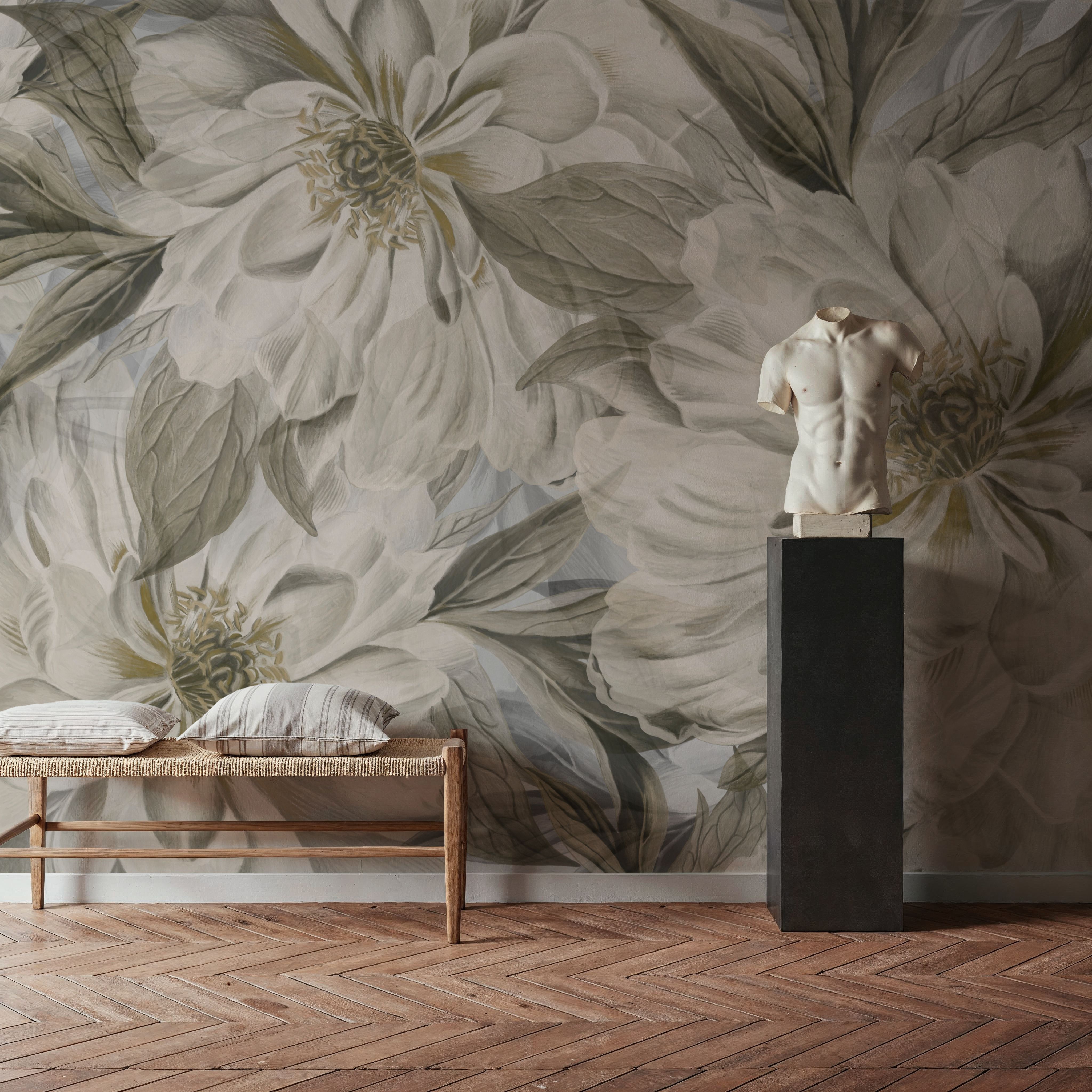 Peony Study - Chalk