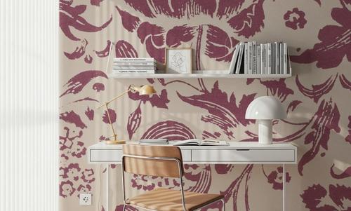 Floral Toile I Berry