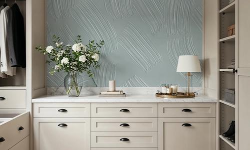 Stylized Brush Strokes, Seafoam