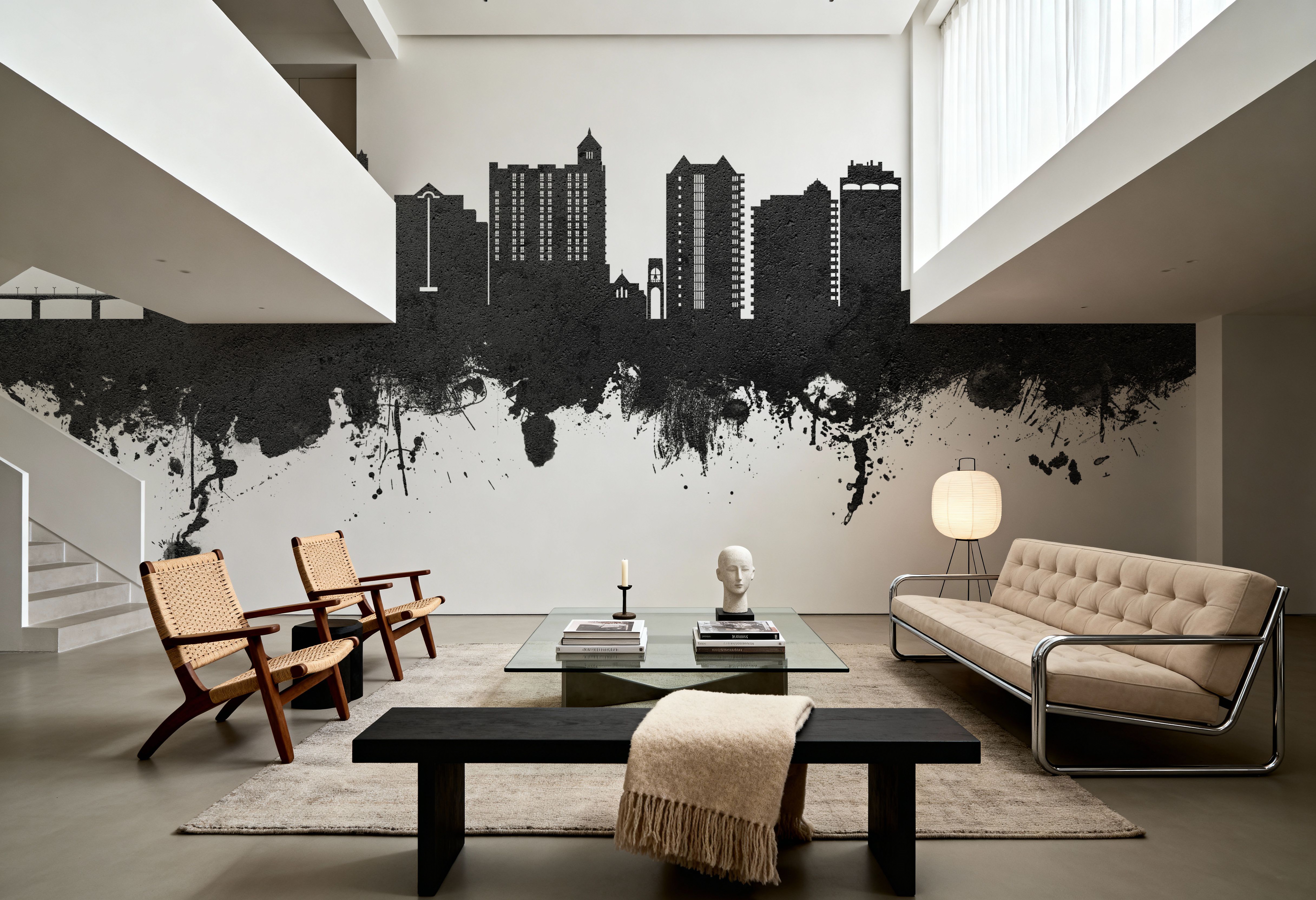 Sarasota Florida Skyline Black & White