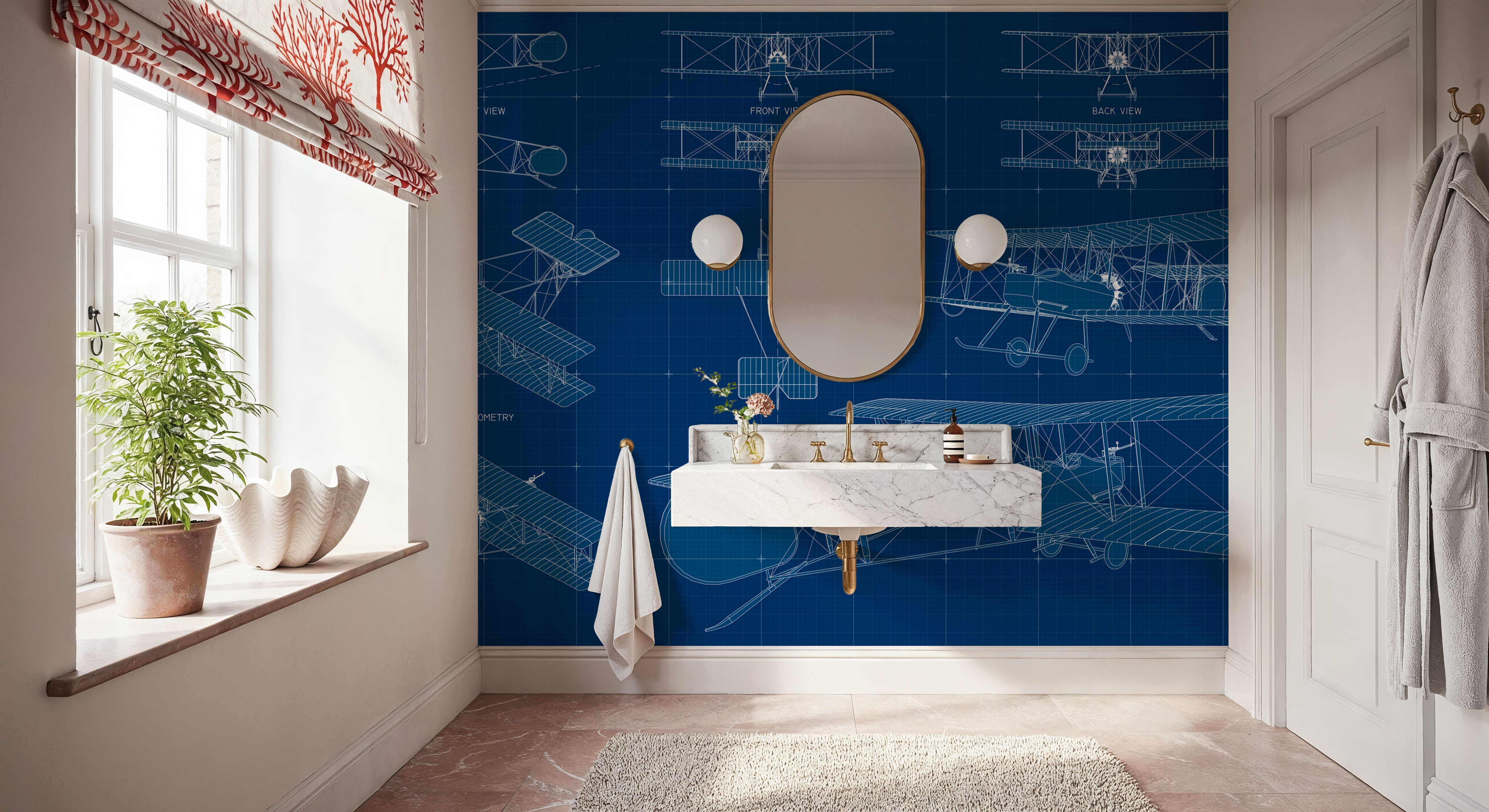 Single Biplane Blueprint