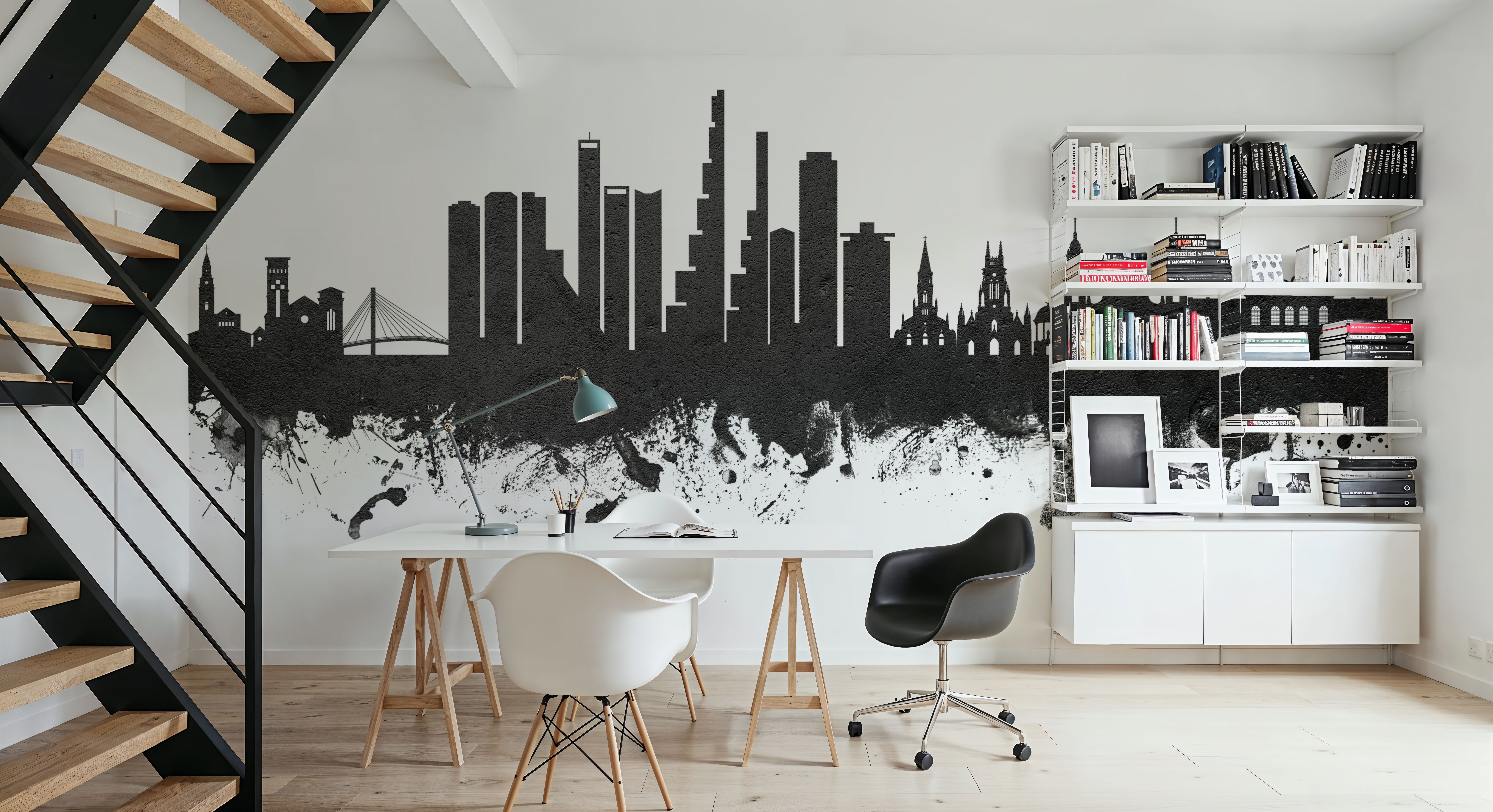 Bogotá Colombia Skyline Black & White, Wallpaper