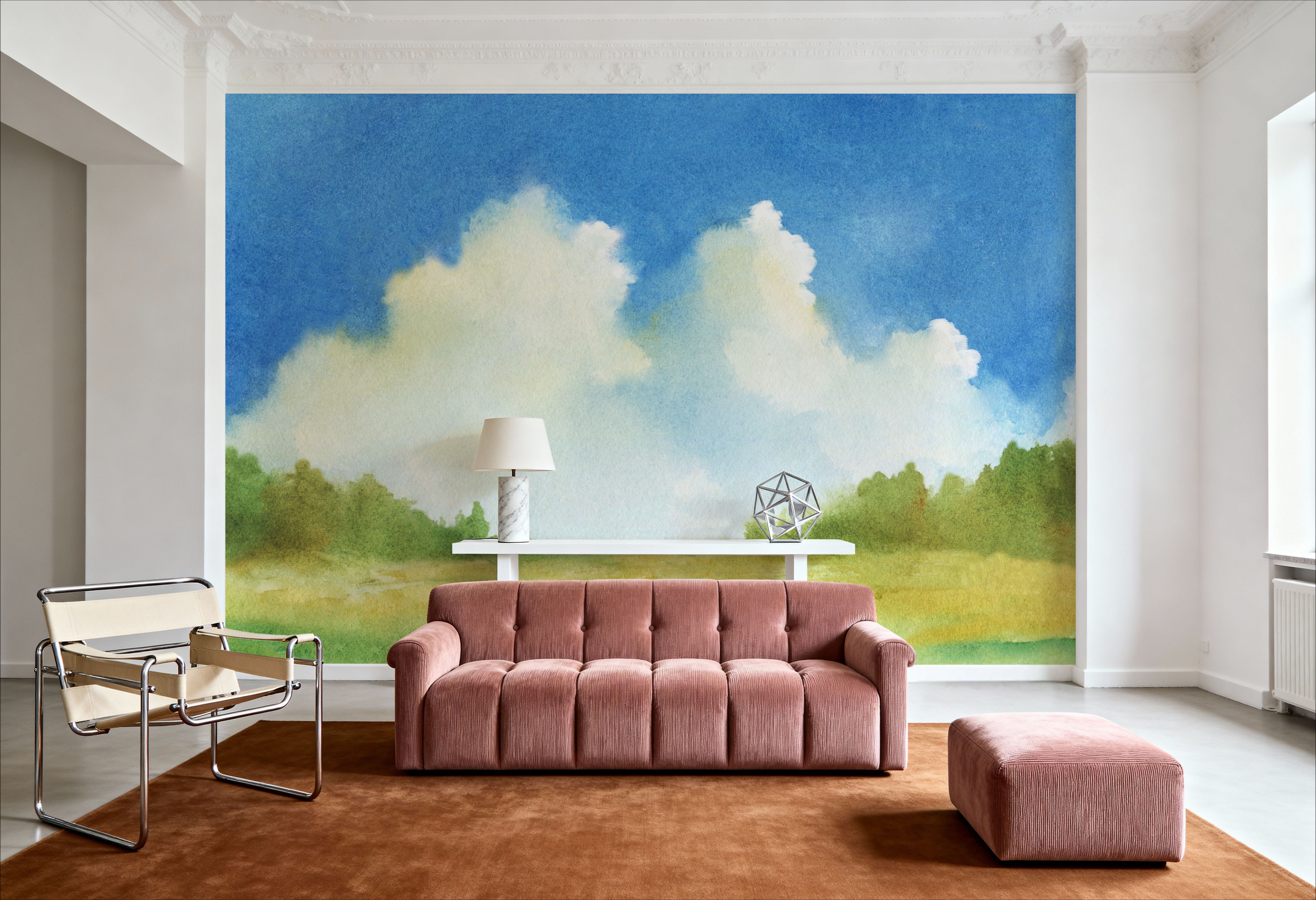 Cloudy Landscape Painting