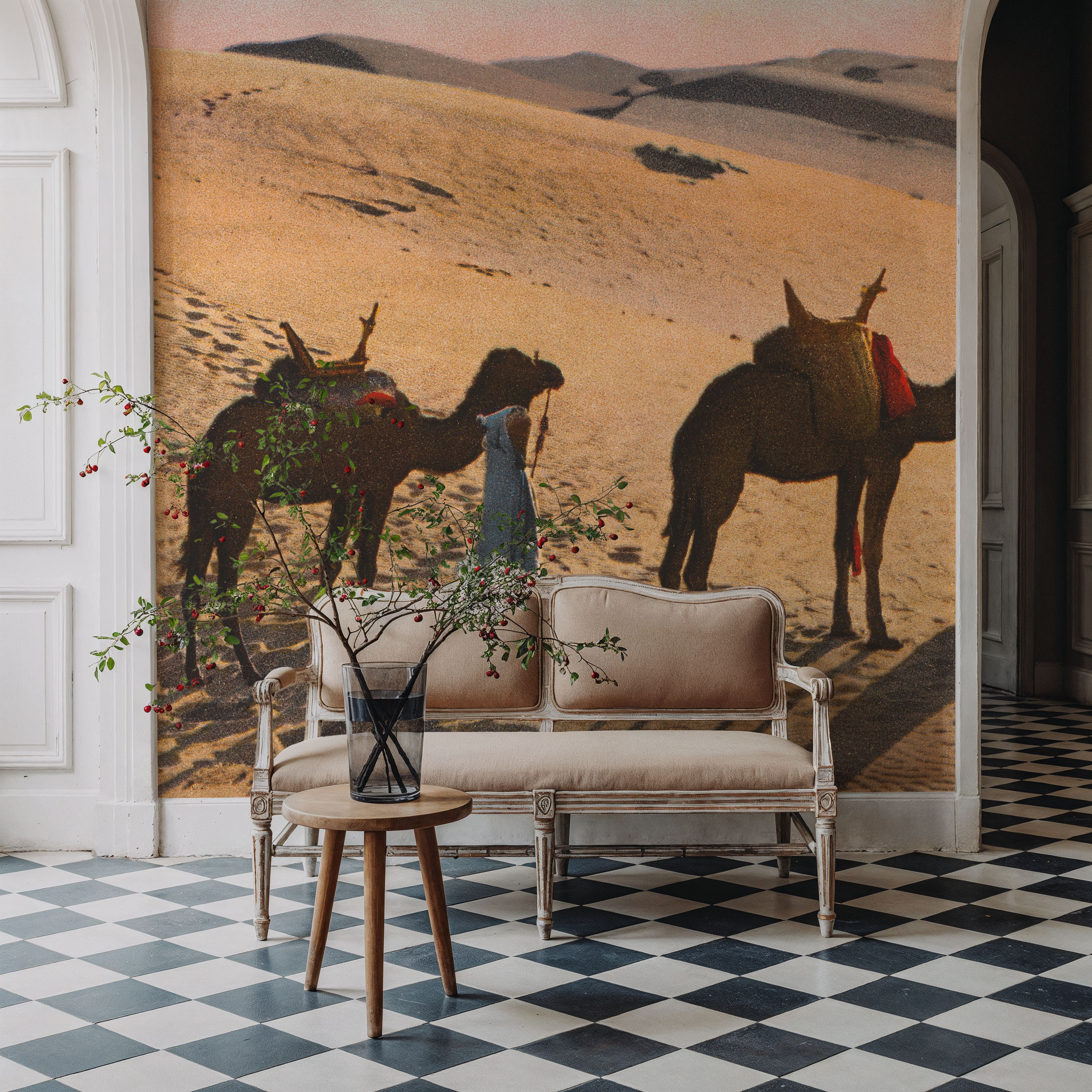 Desert Crossing Postcard - Screenprint