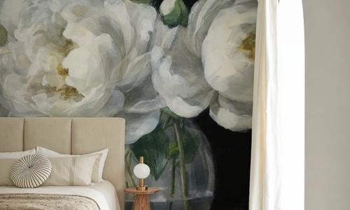 White Peonies in Glass