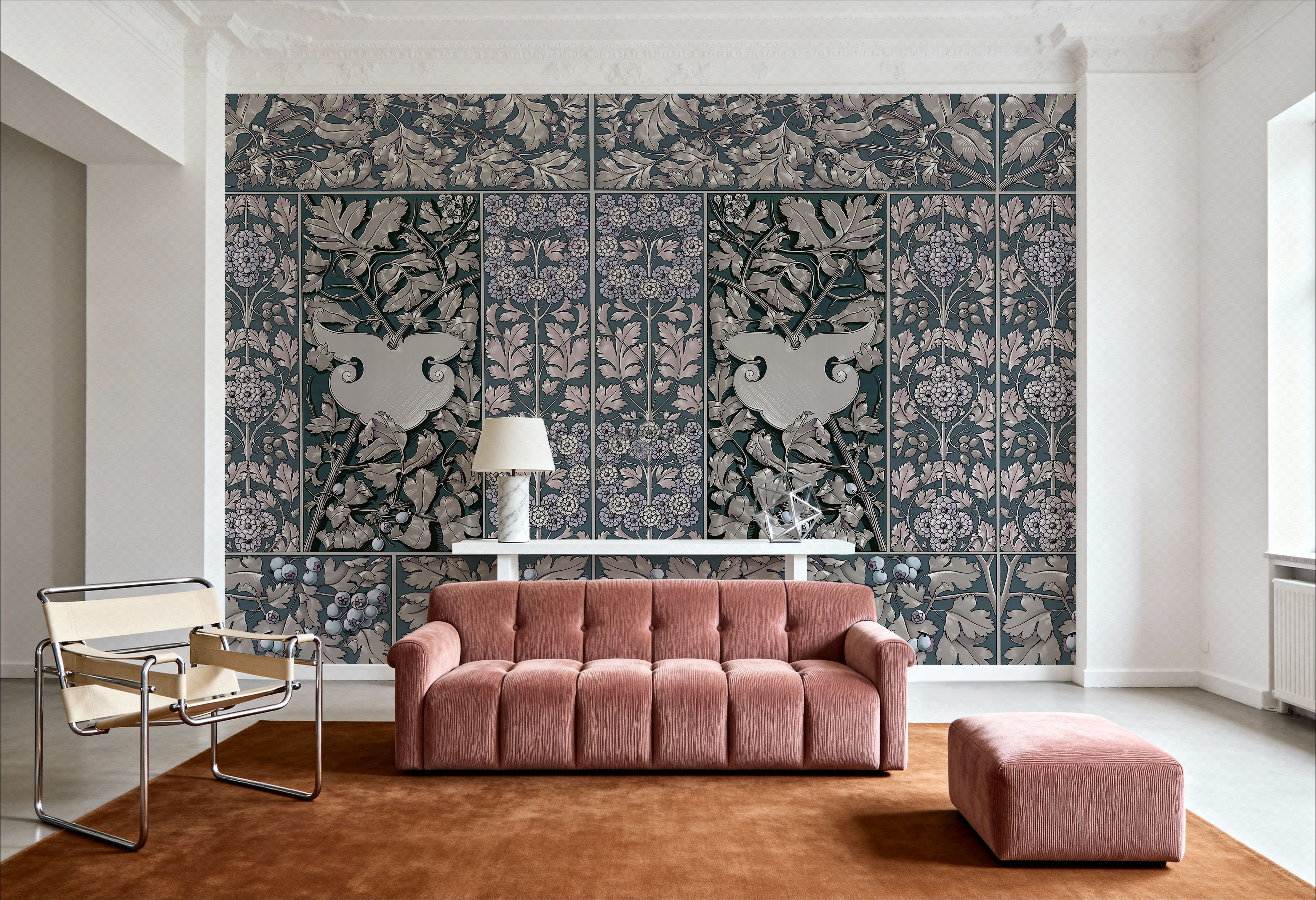 Flowers and Berries , Behang