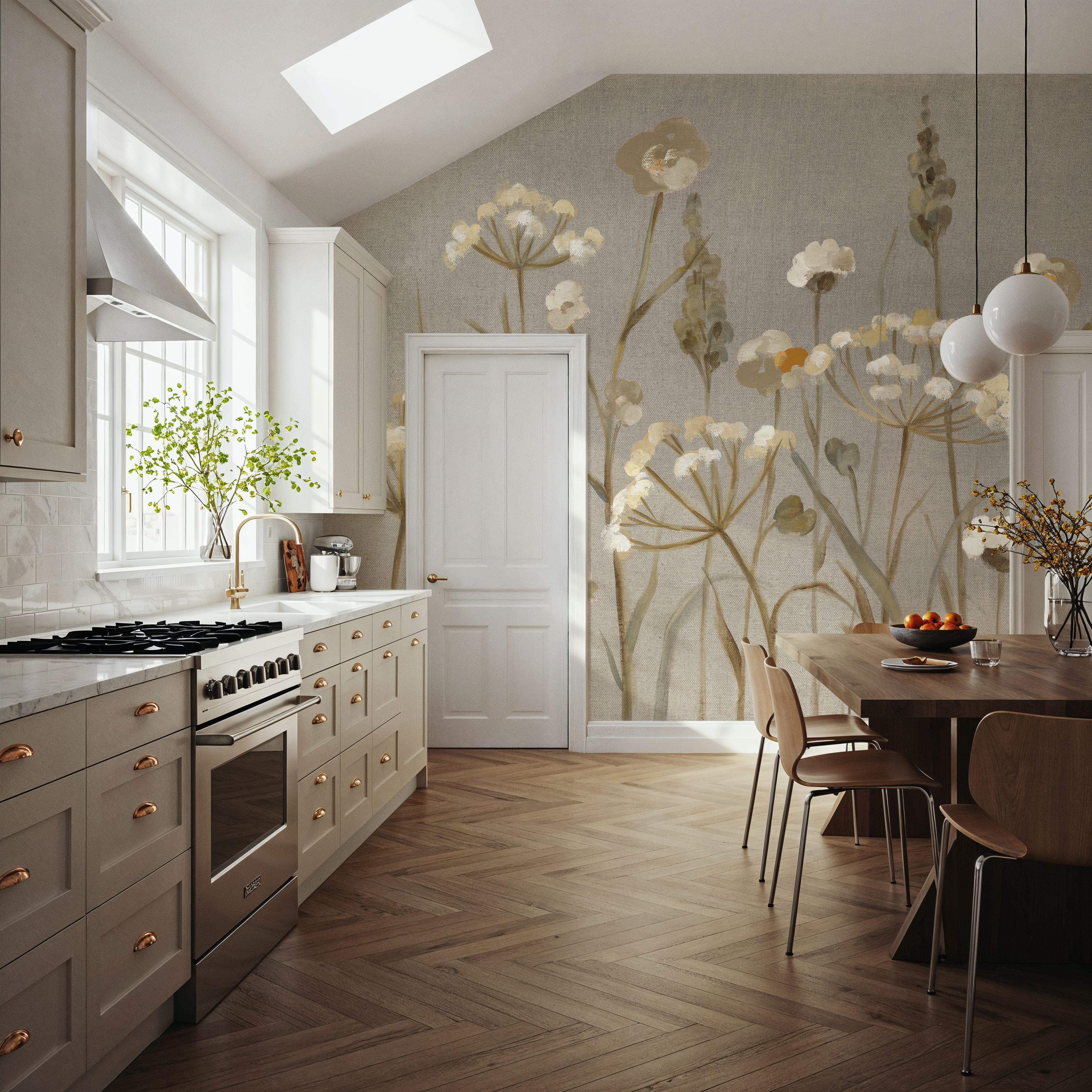 Delicate Garden Neutral Canvas