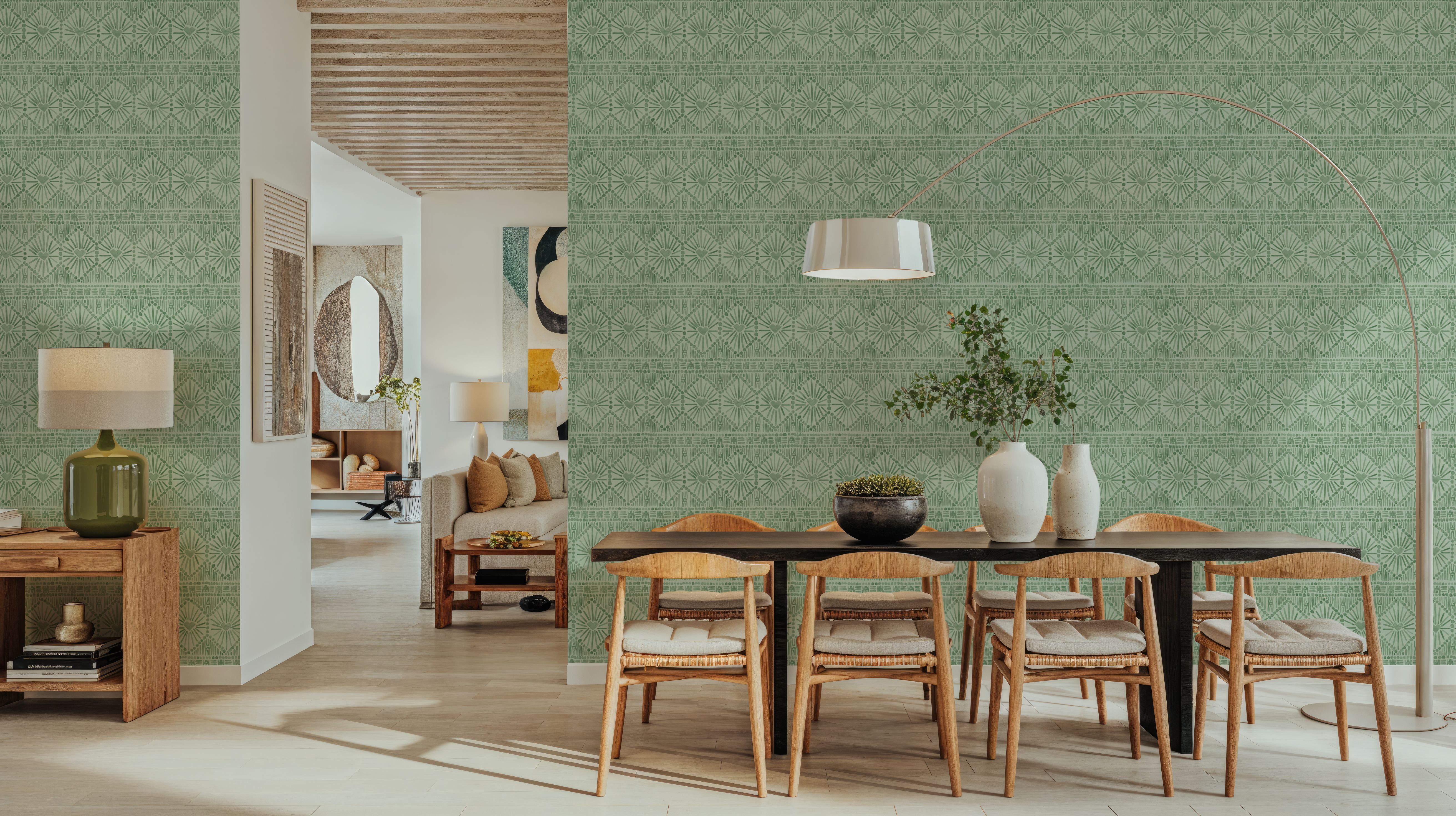 Paradise Fountain Green on Green