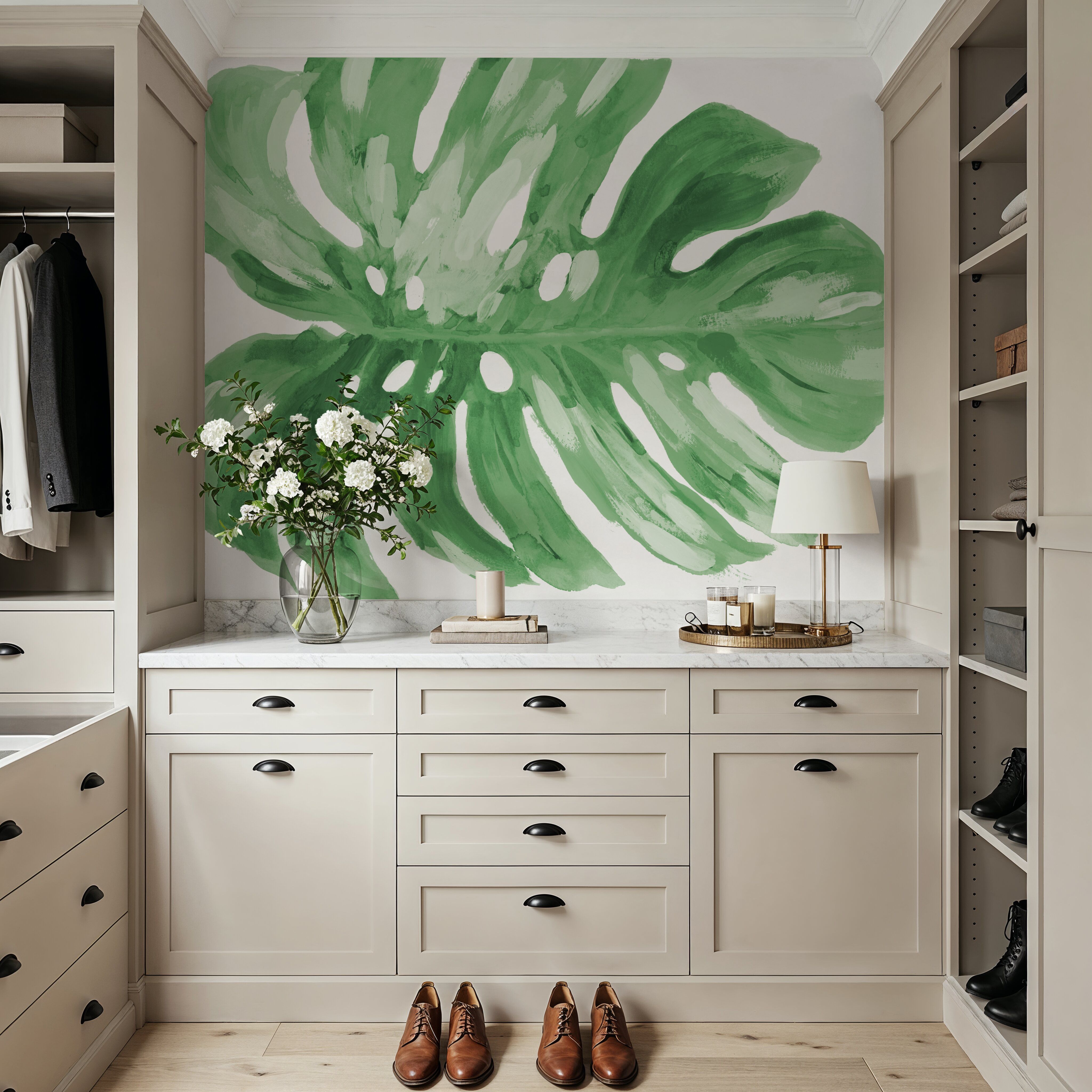 Colorful Tropical Leaf Green I