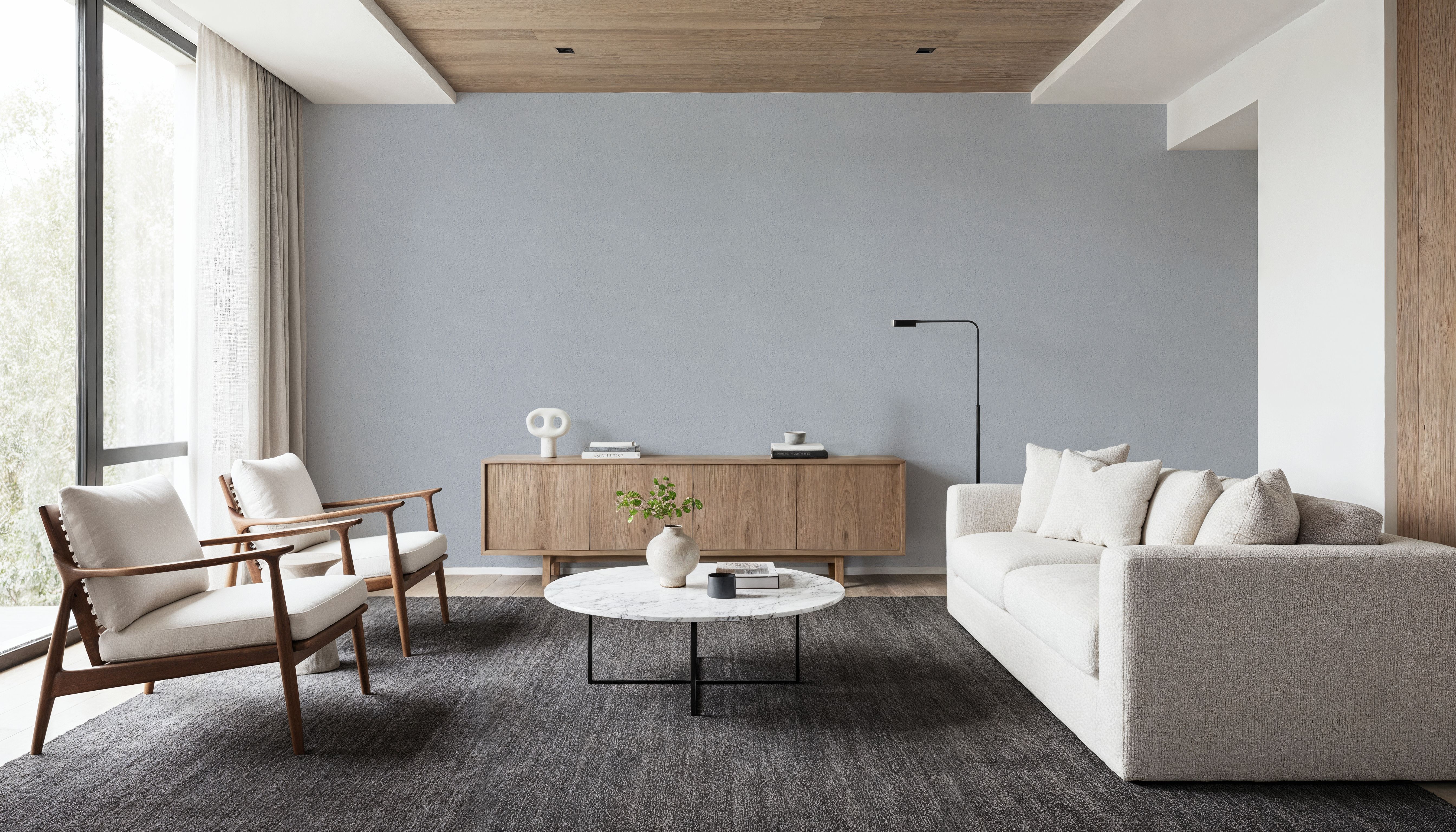 Faux Sand Stucco Finish, Ice Blue