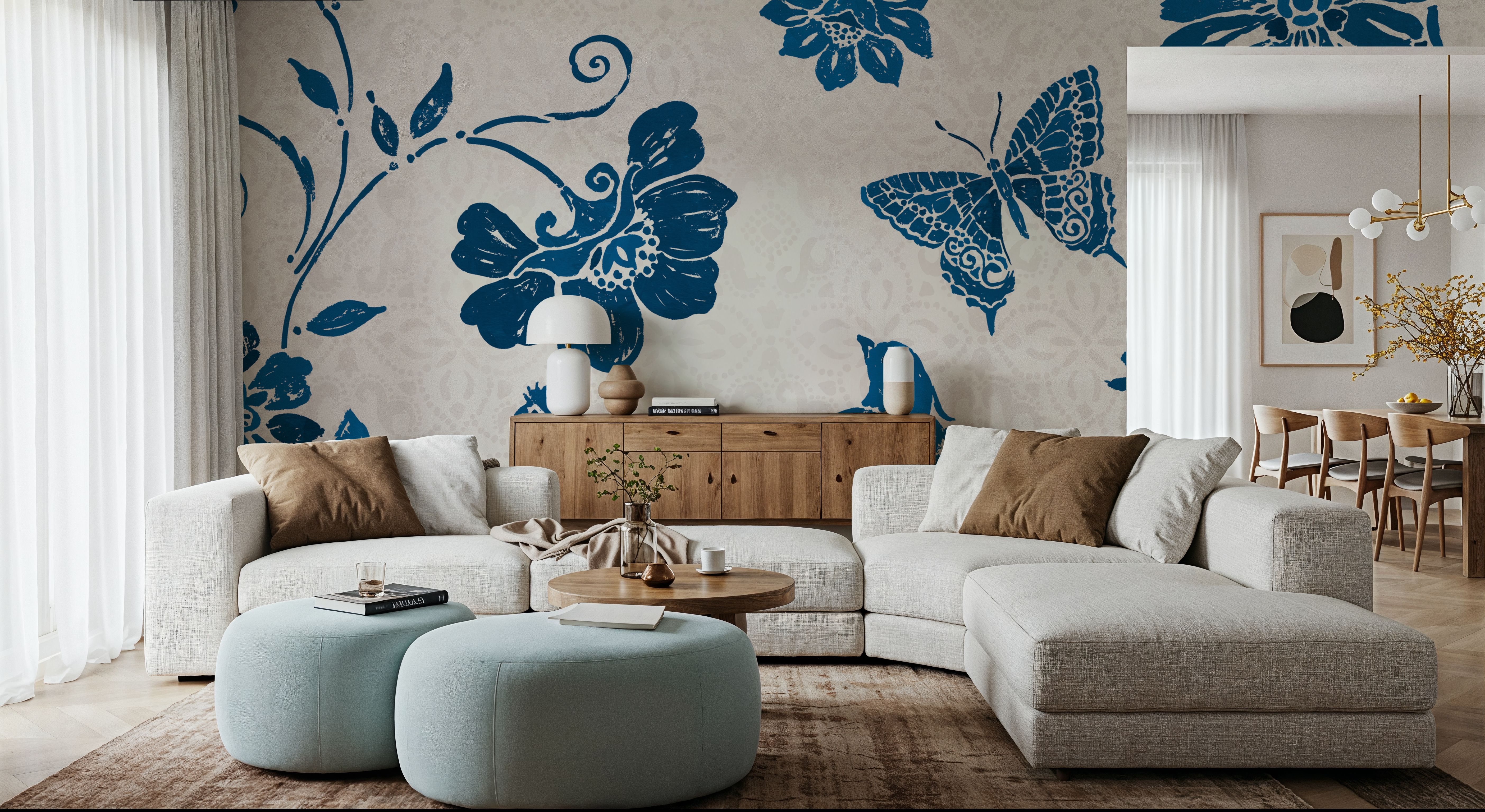 Spanish Impressions II Blue, Tapeten