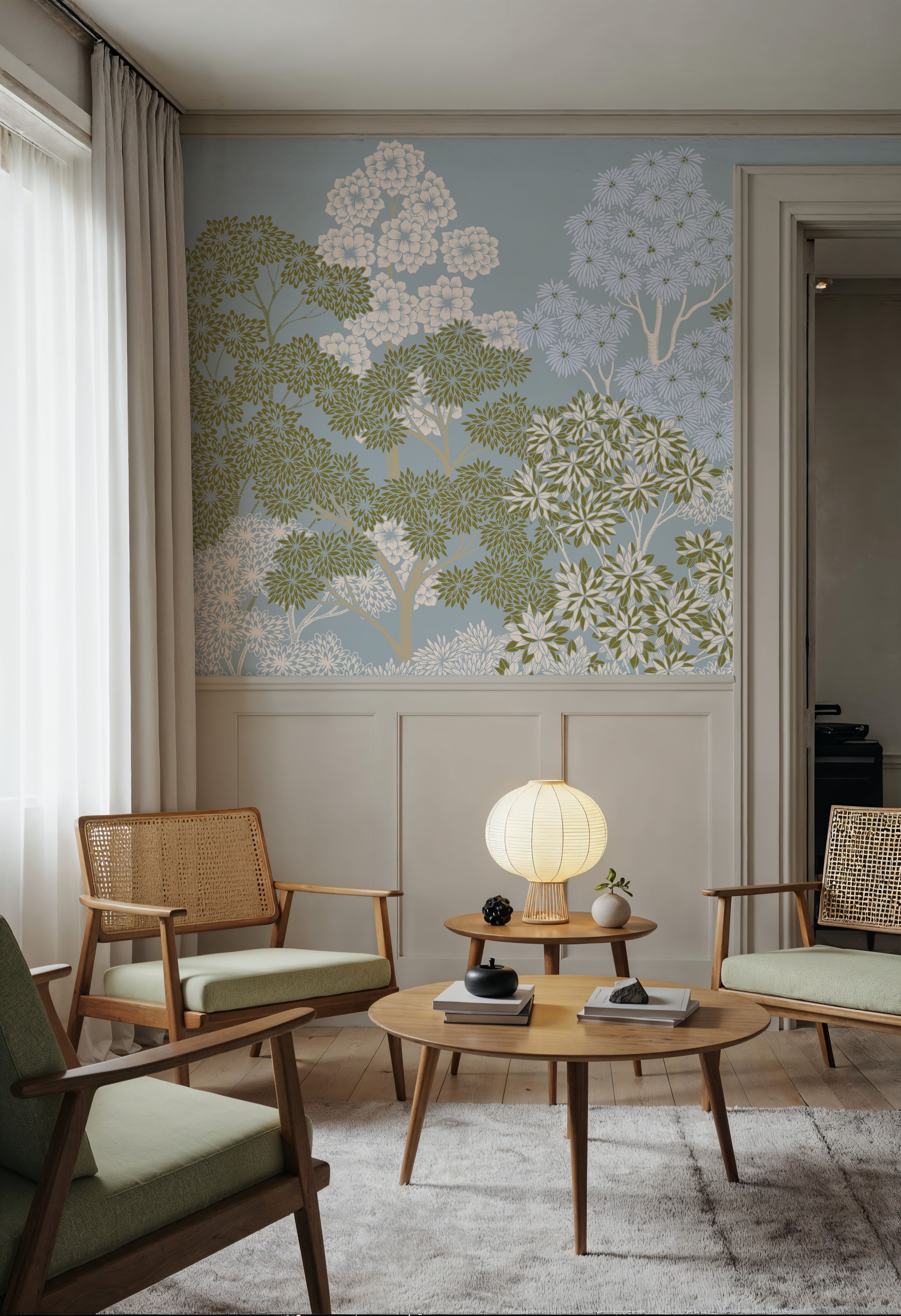Overleaf Woodland, French Blue