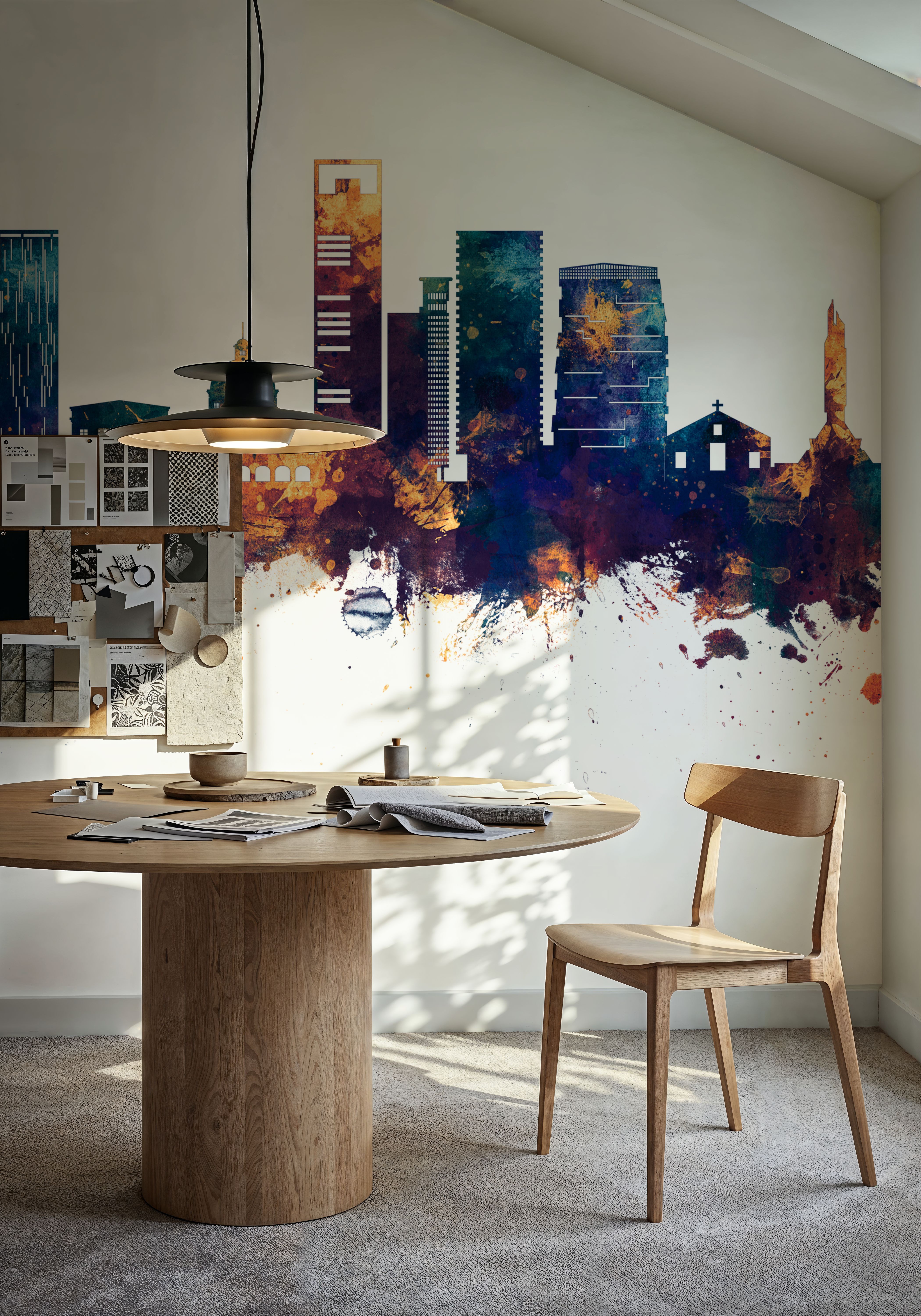 Luanda Skyline Blue & Bronze