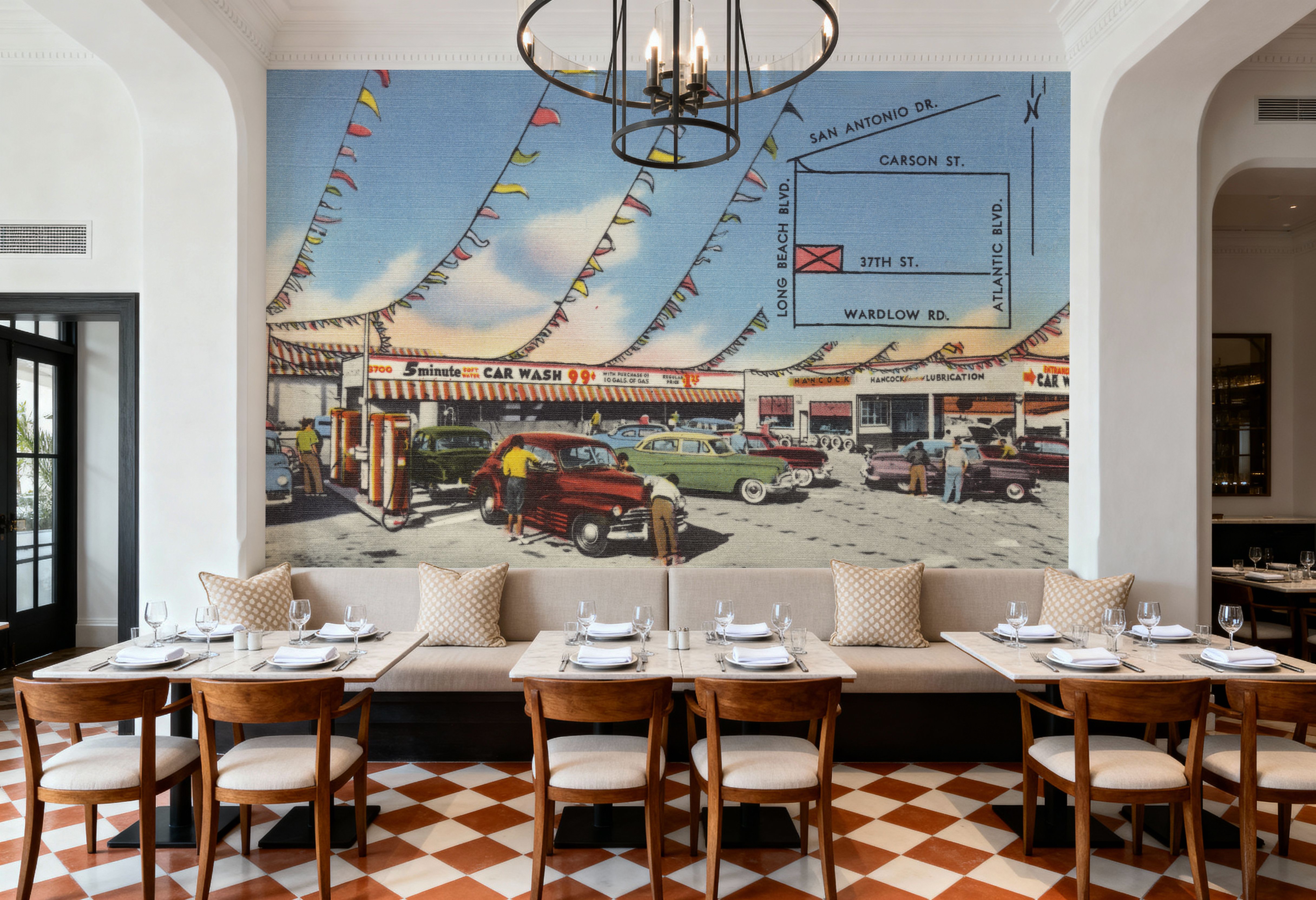 Greetings from the Car Wash - Screenprint Postcard