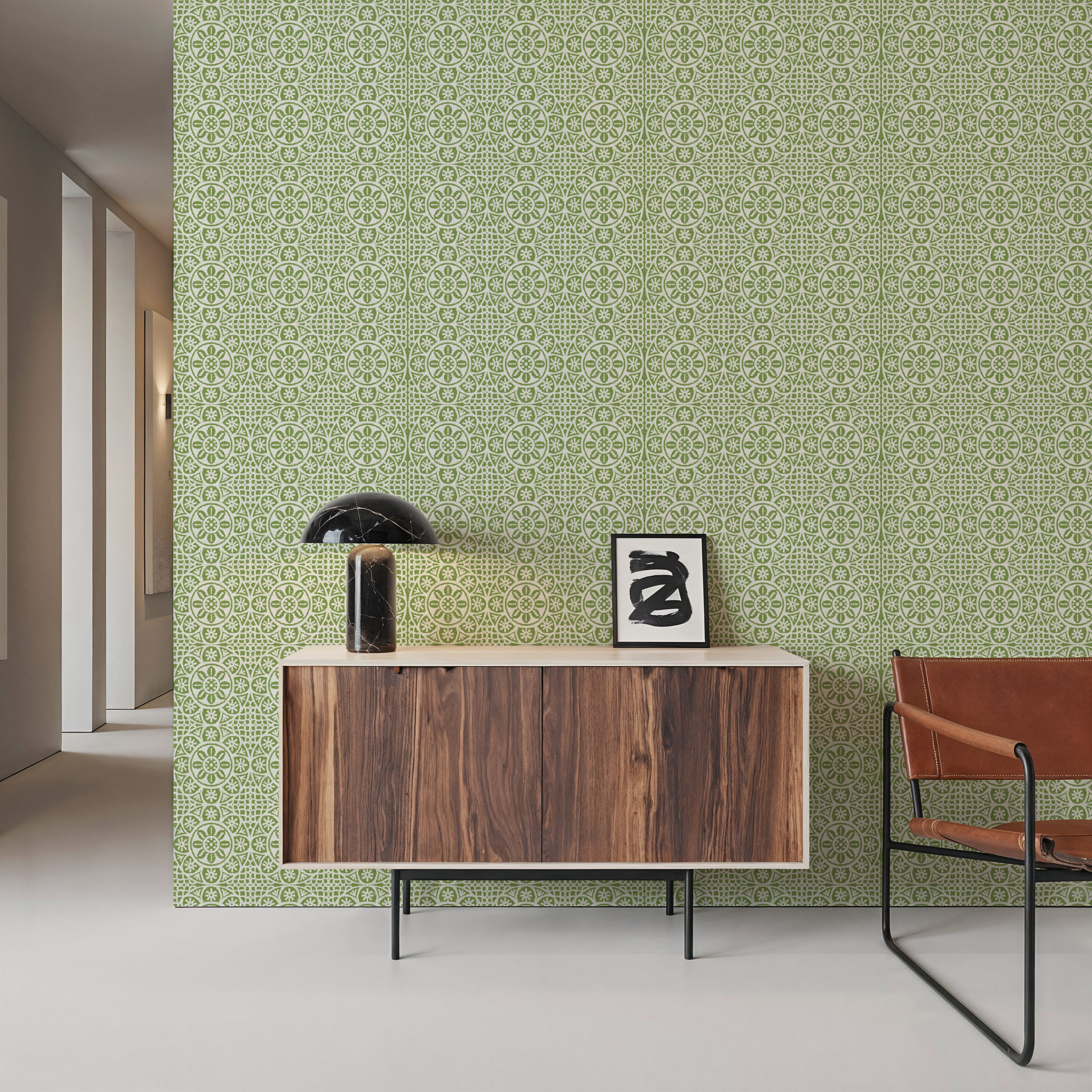 Amadora Symetry Green, Wallpaper