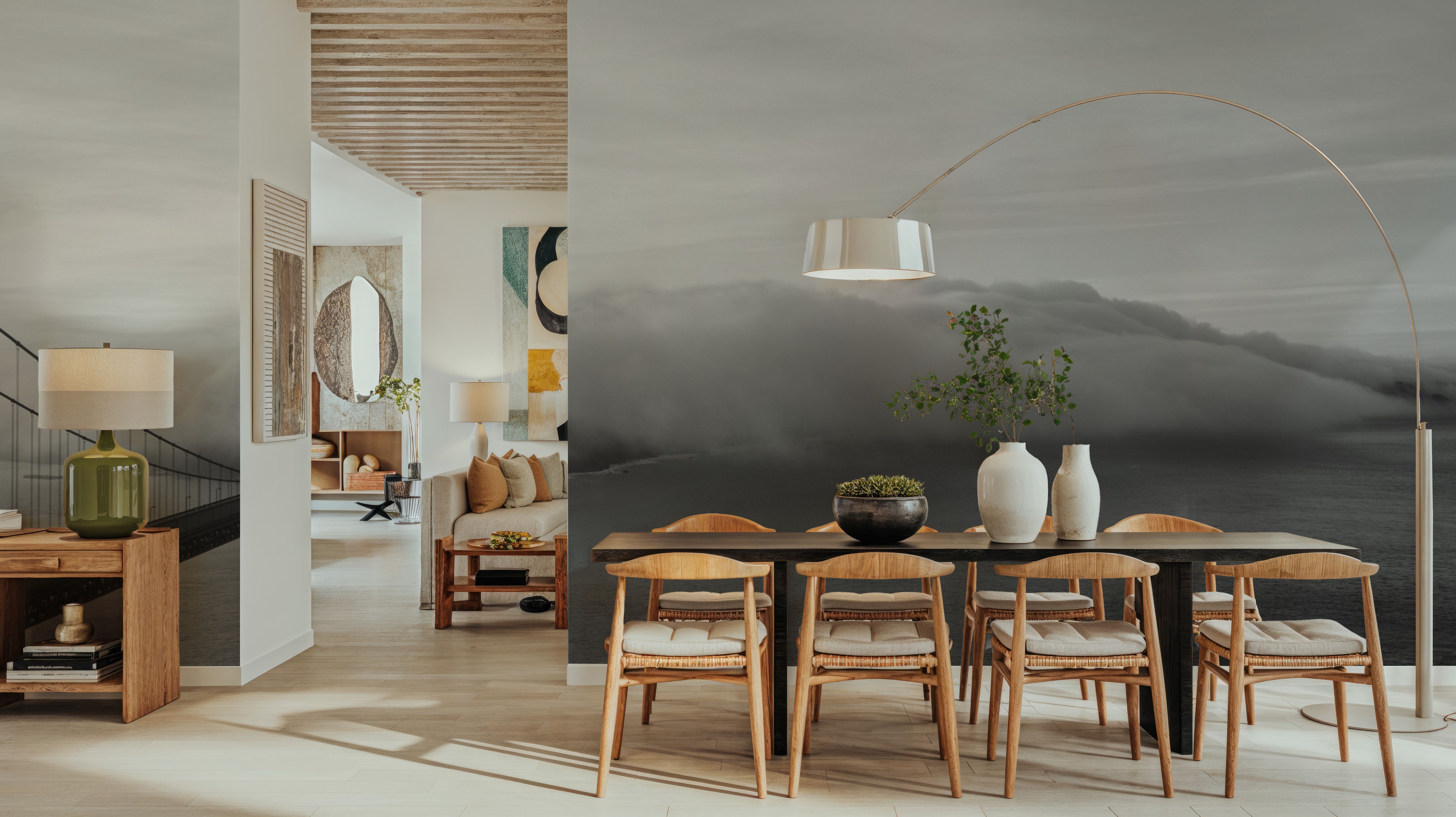 Foggy Bridge Silhouette