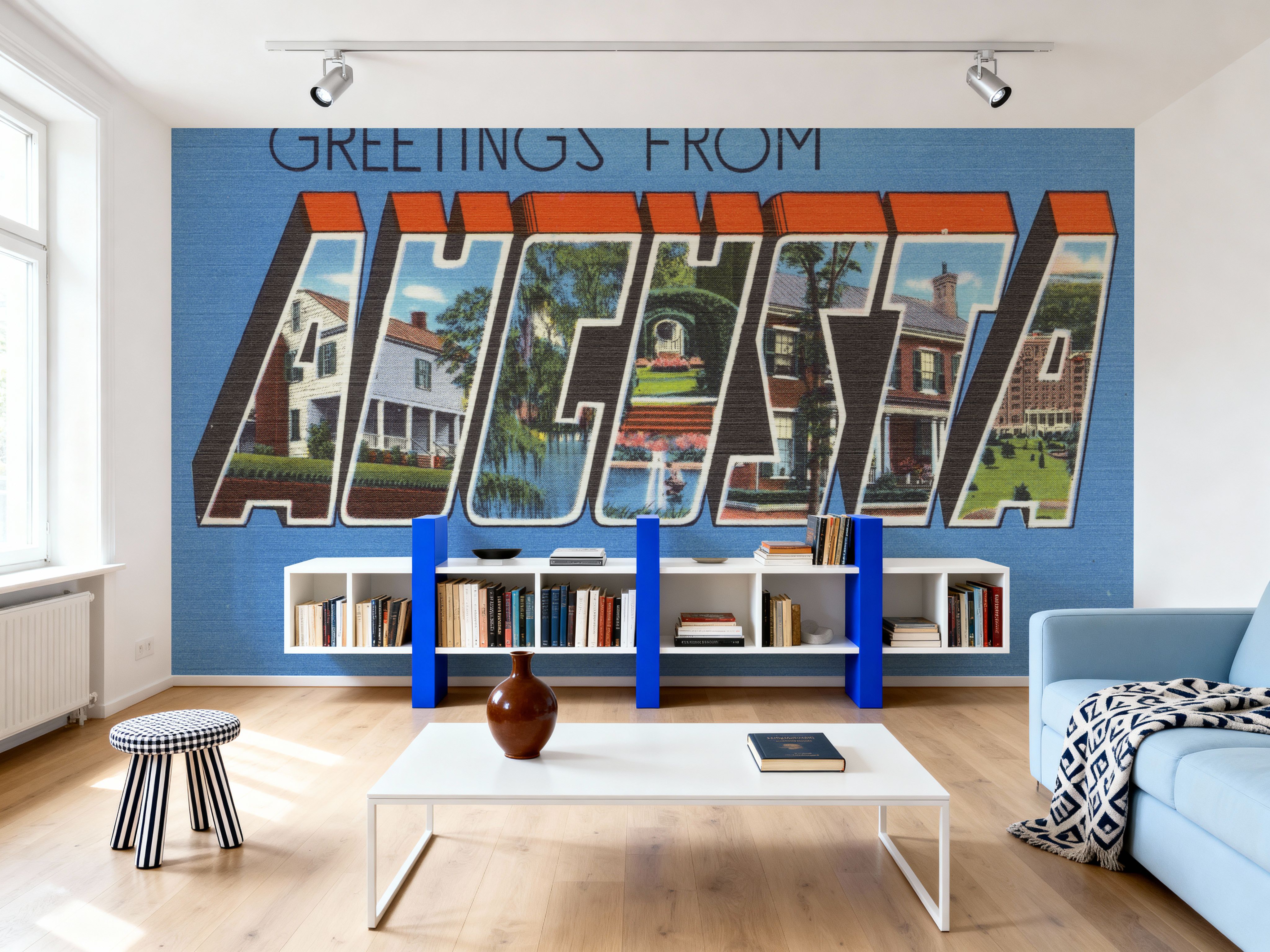 Greetings from Augusta - Screenprint Postcard