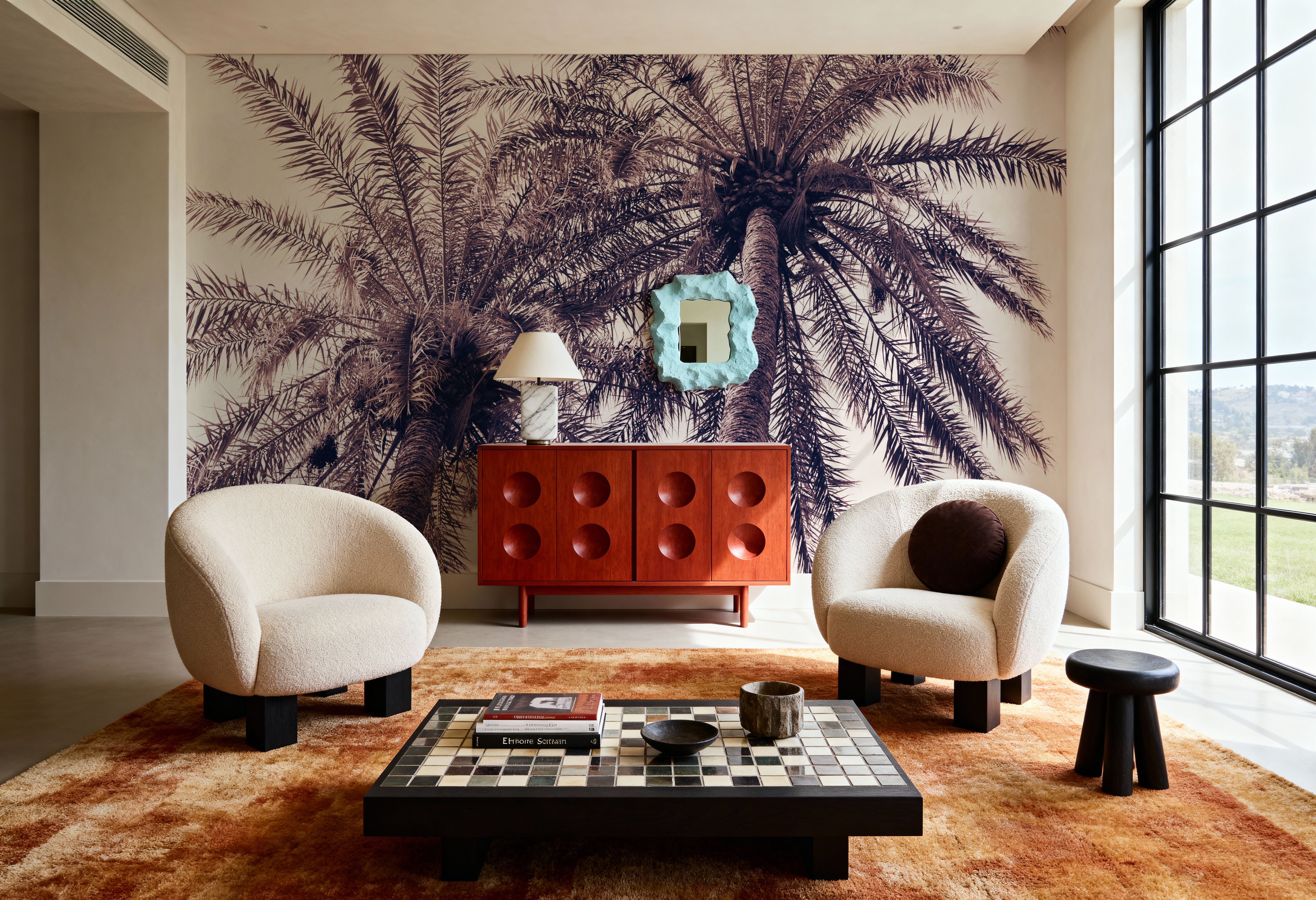 Pink Palms Horizontal