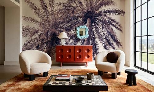 Pink Palms Horizontal