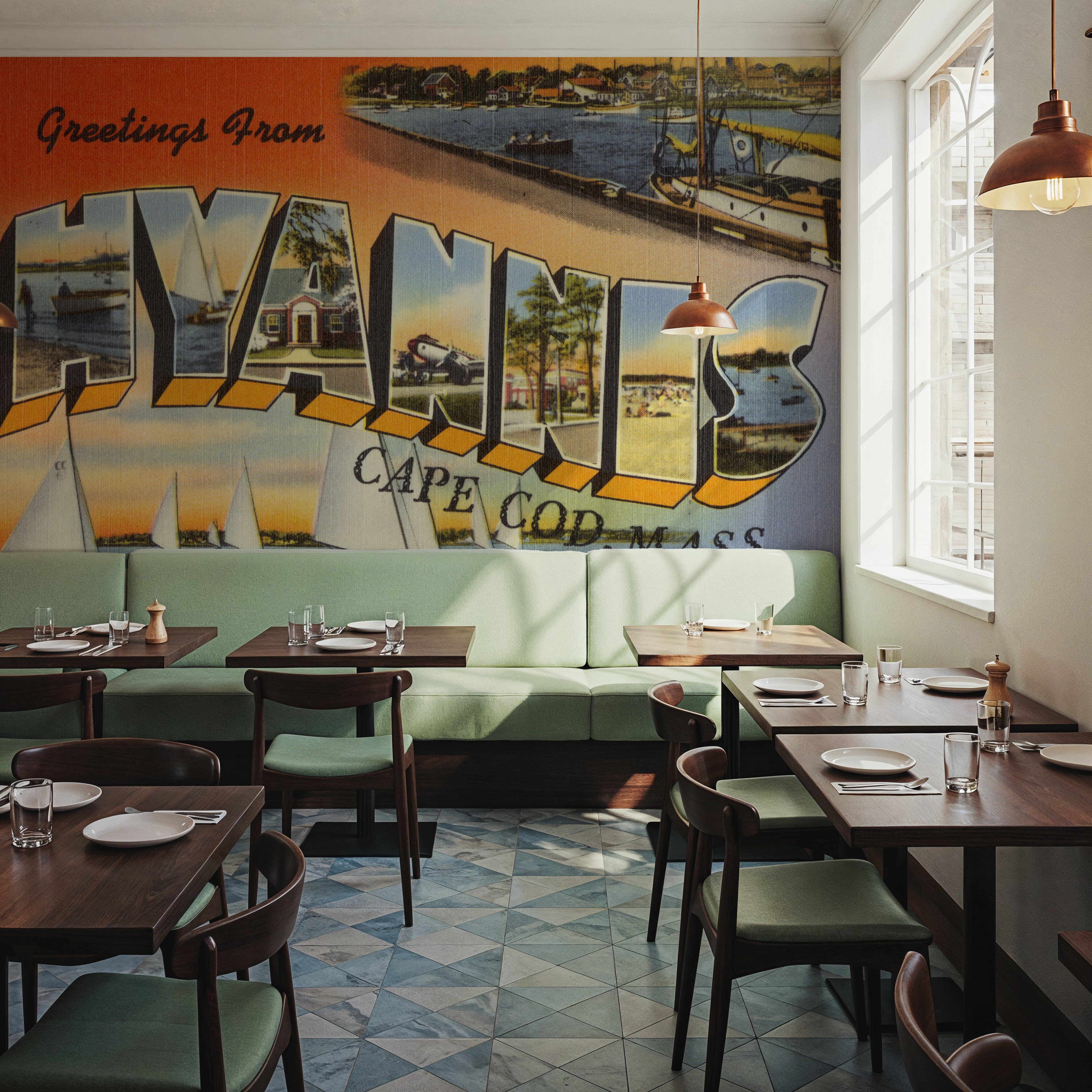 Greetings from Hyannis - Screenprint Postcard