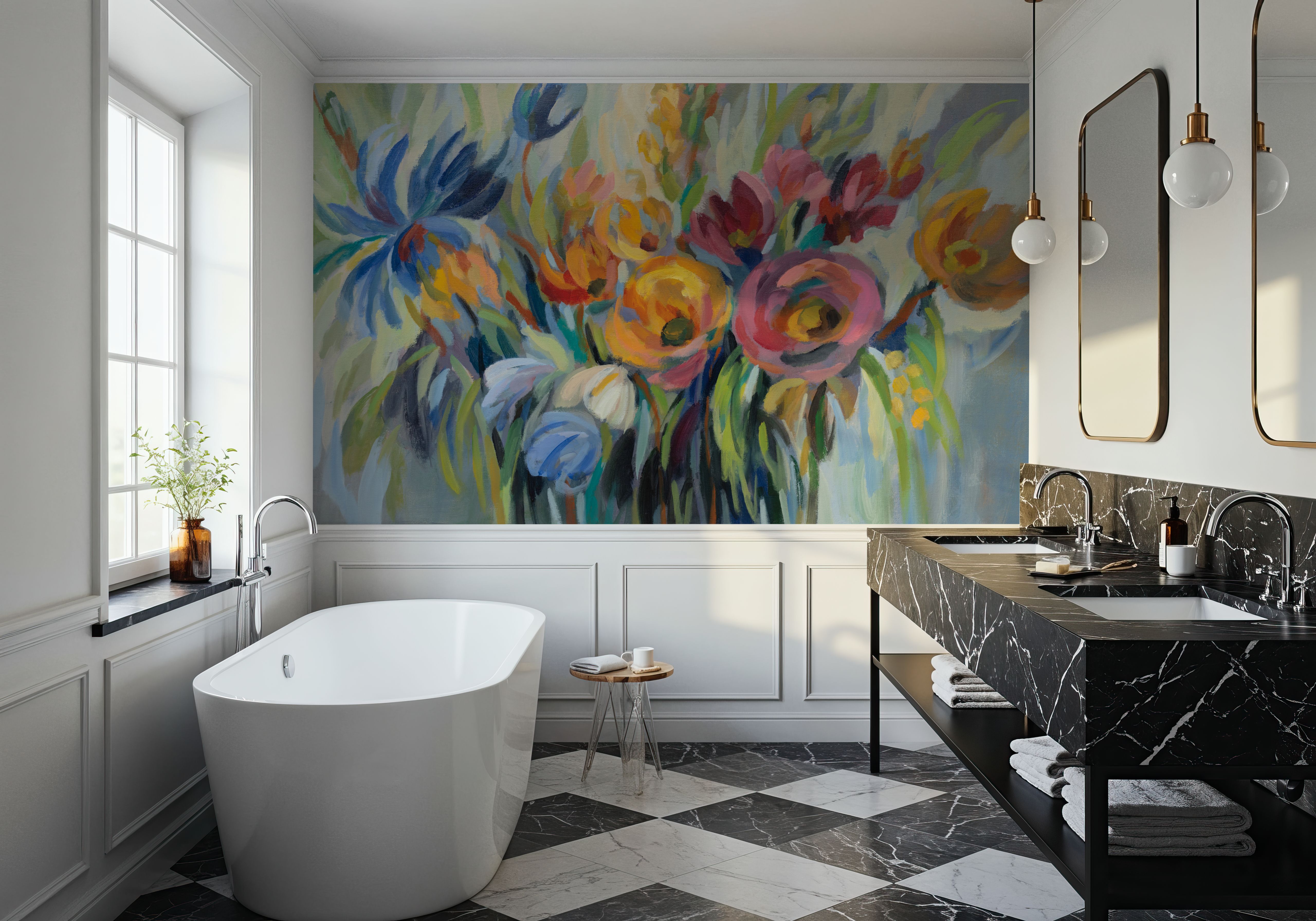 Fire Flowers, Wallpaper