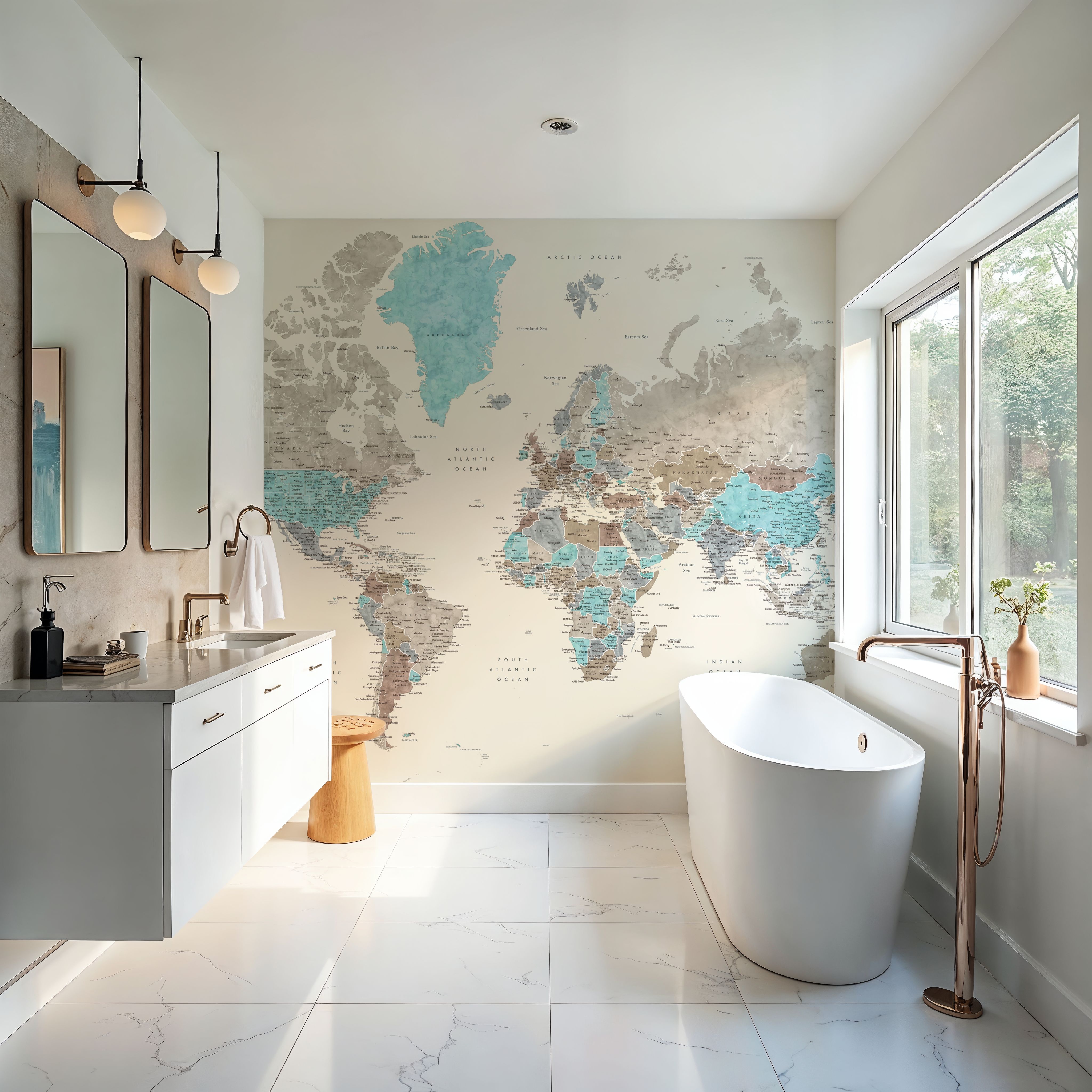 World Map Cities - Romi