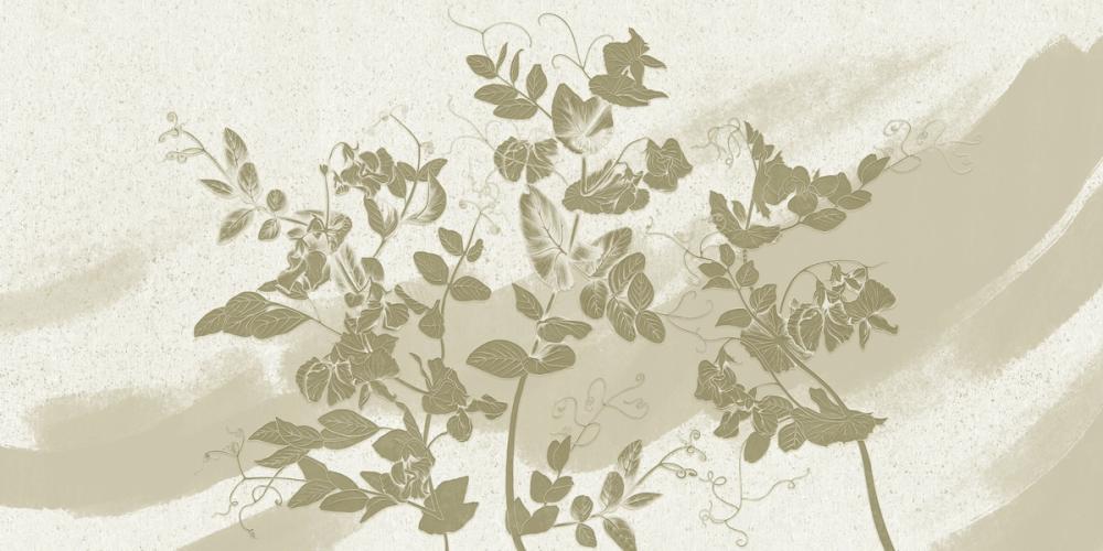 Sweet Peas Stroke Yellow