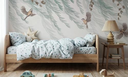 Willow & Birds, White