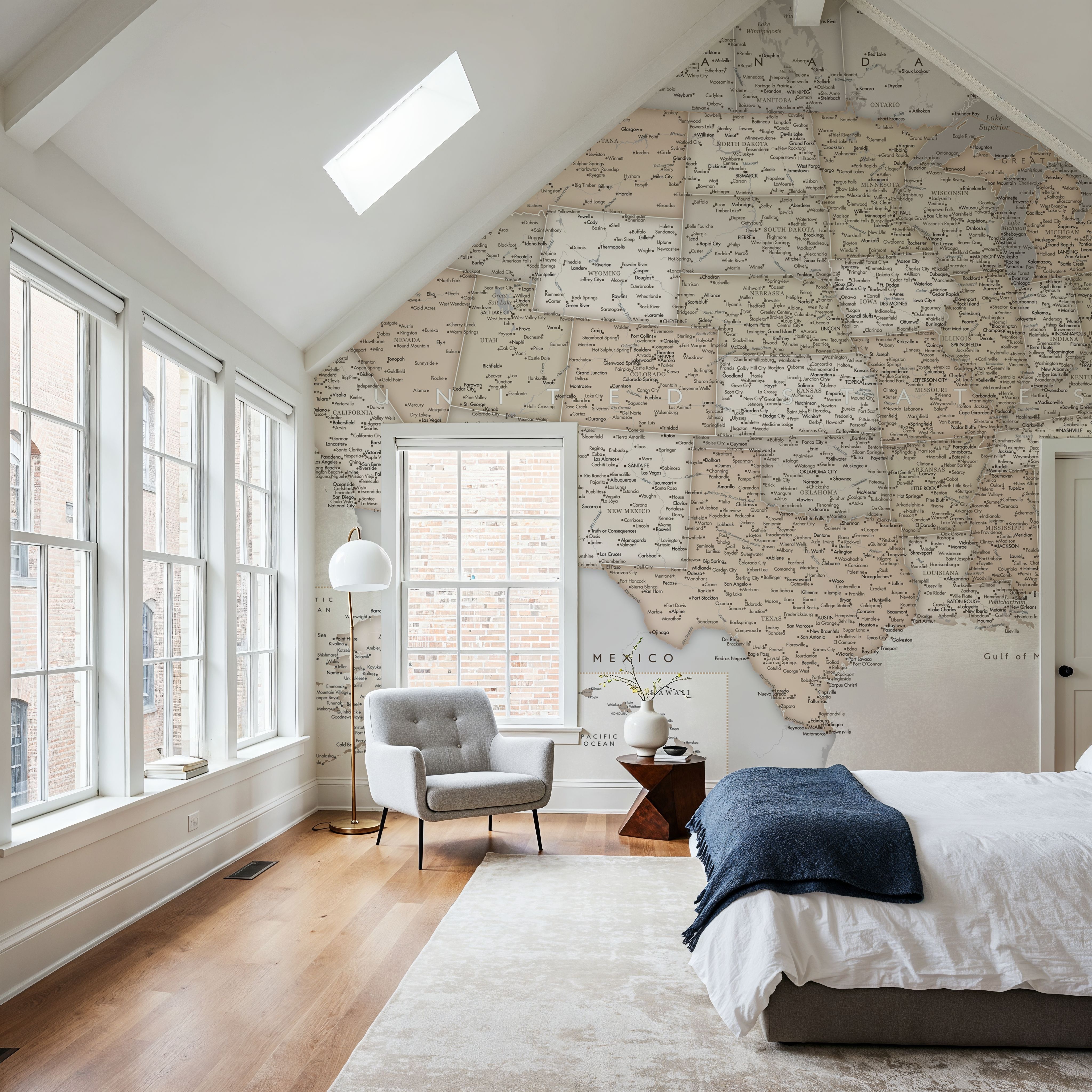 US Map Detailed - Lucille