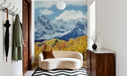 Misty Autumn Peaks Blue