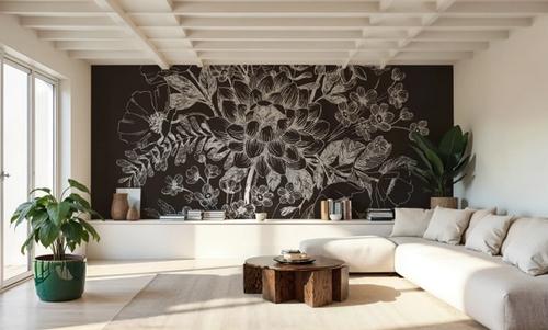 Flora Toile VIII Dark
