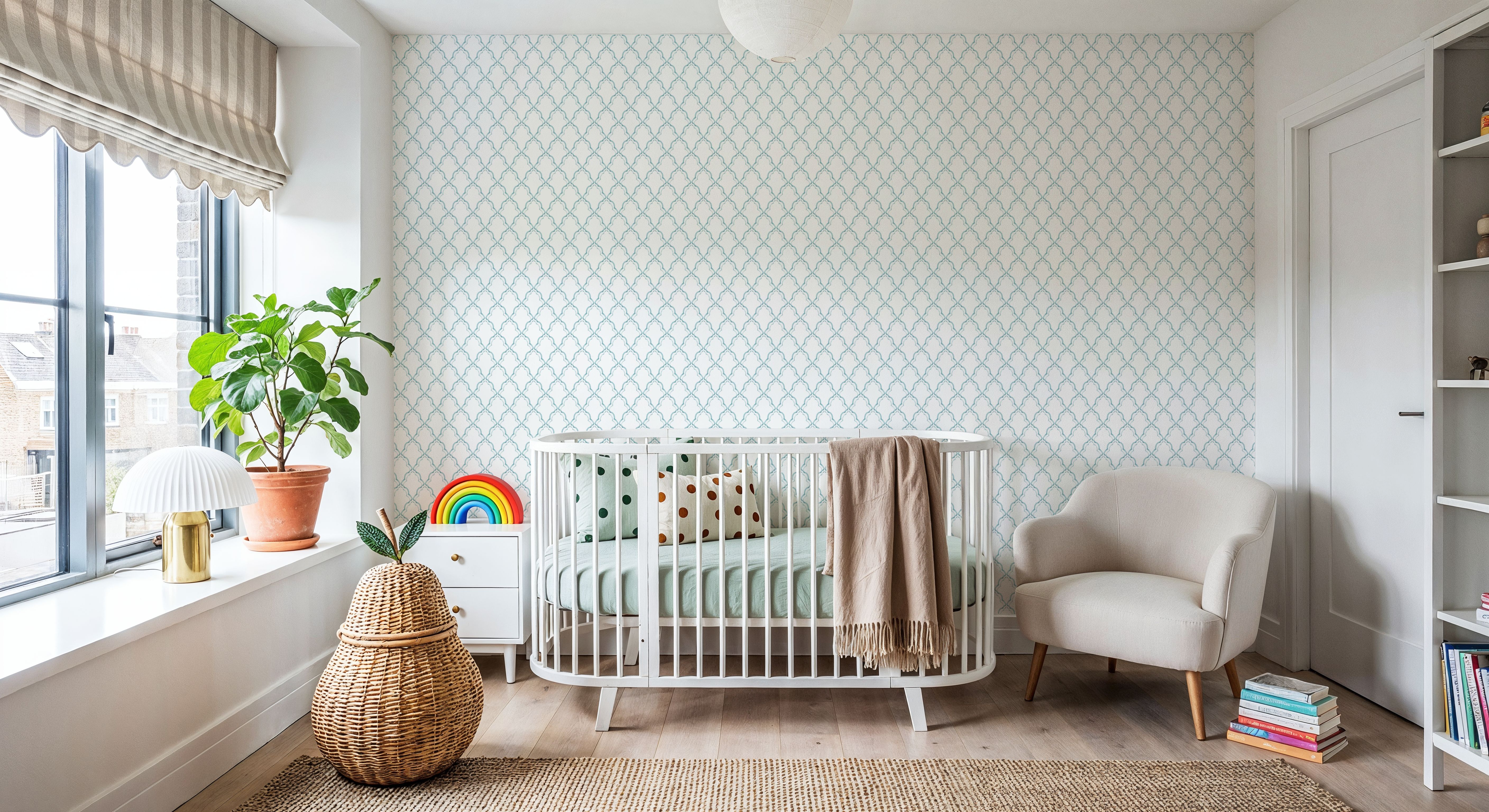 Medallion Trellis, Seafoam