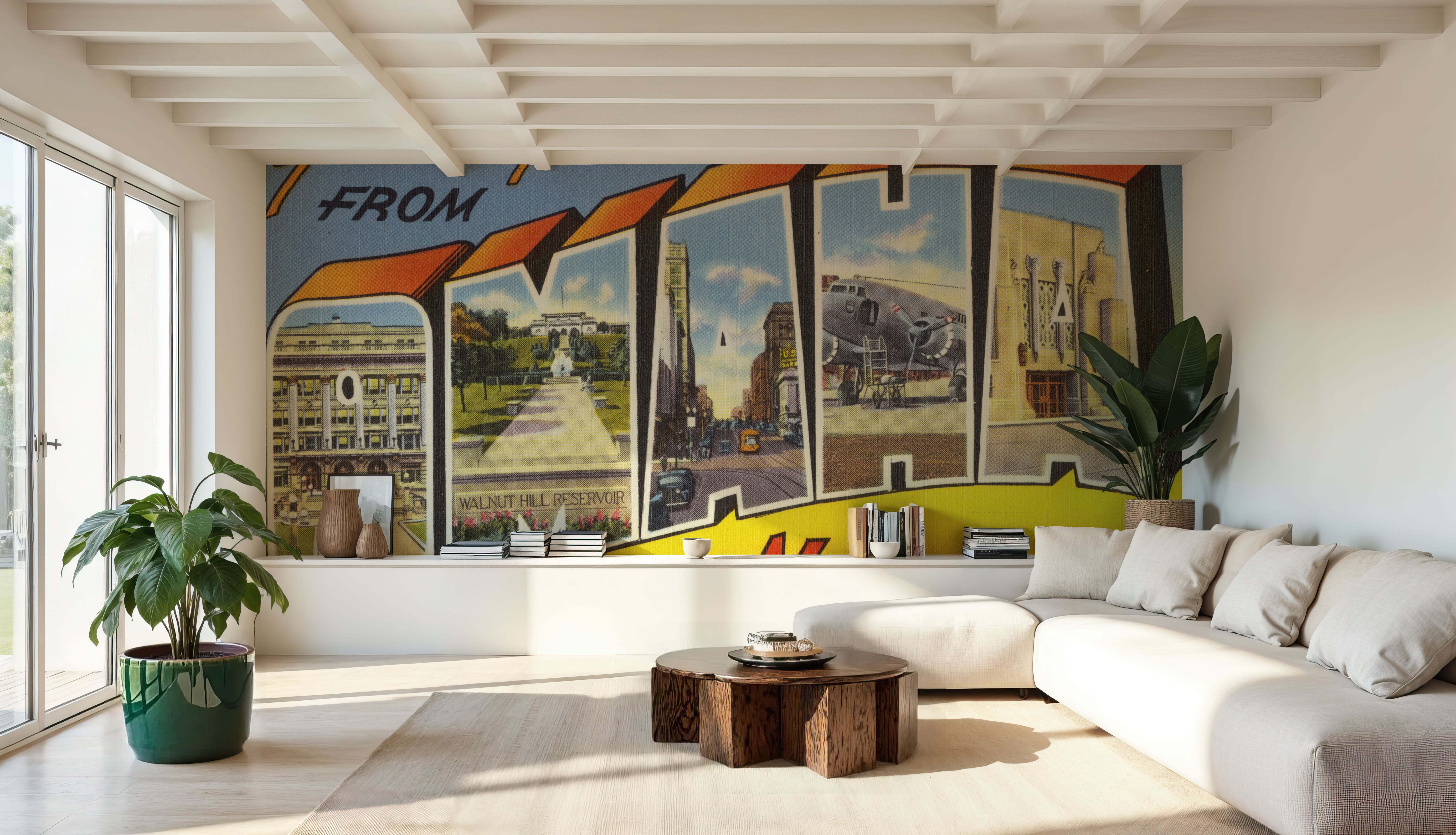 Greetings from Omaha - Screenprint Postcard