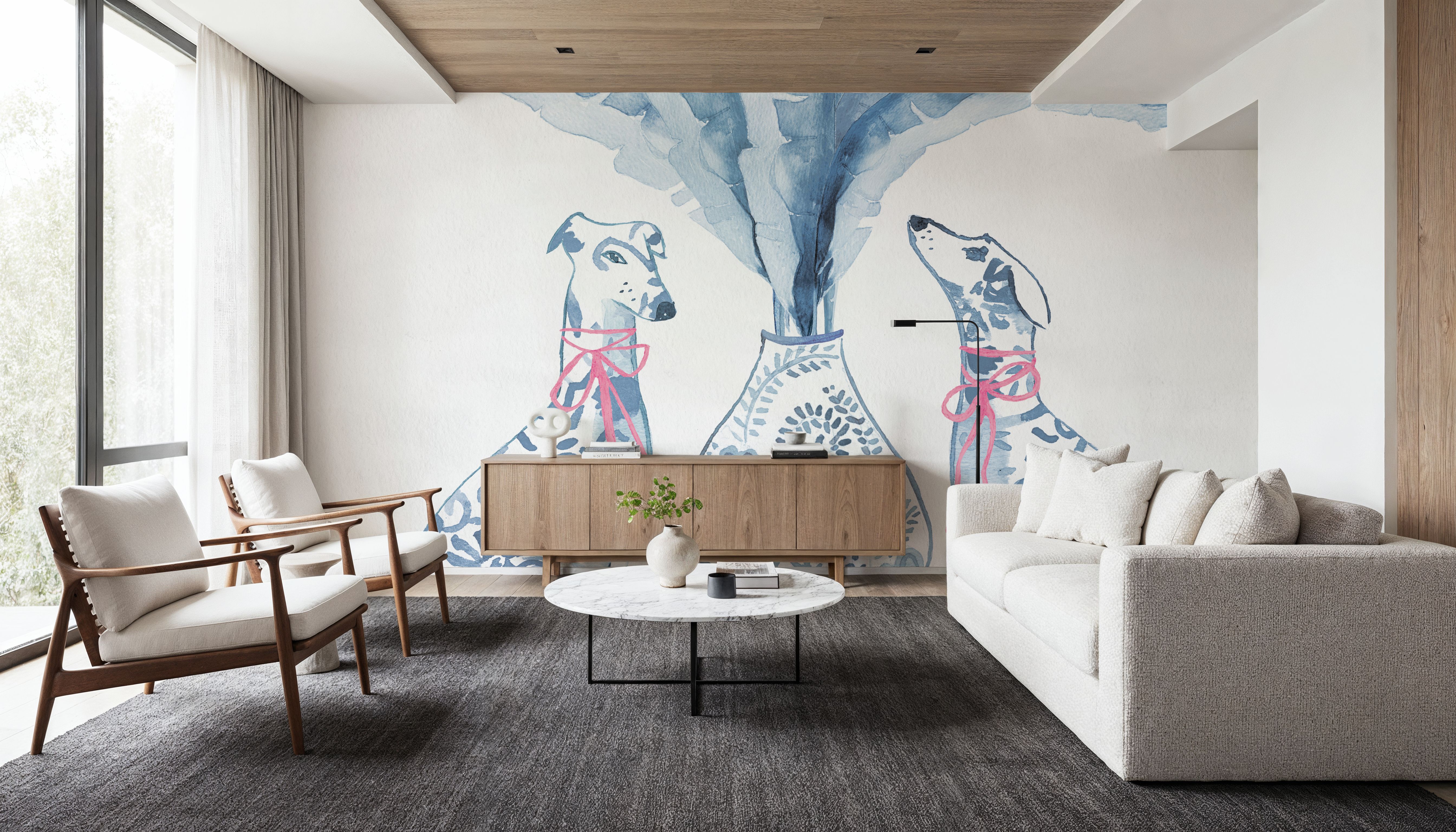 Chinoiserie Dogs I