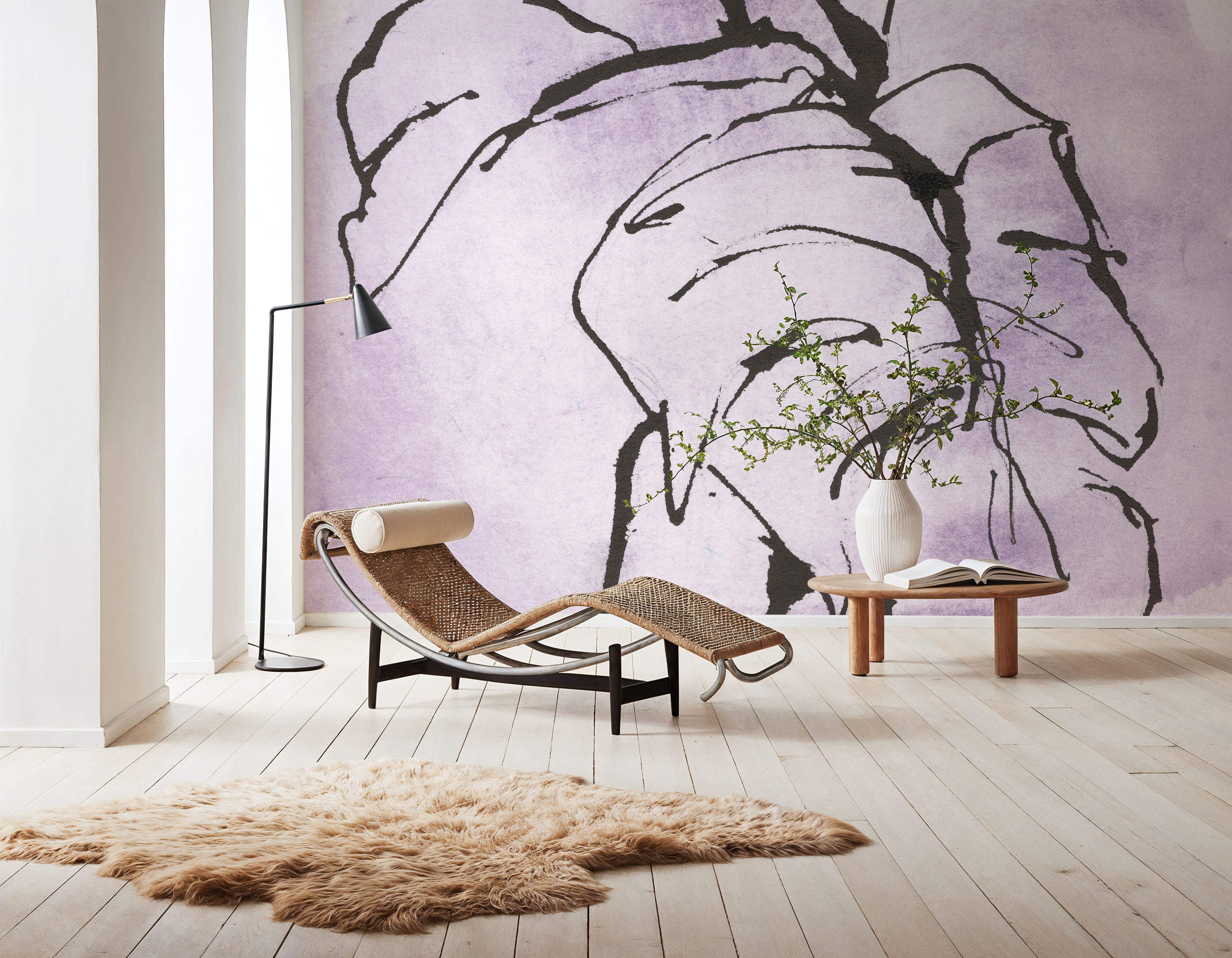 Midnight Plum Leaf I