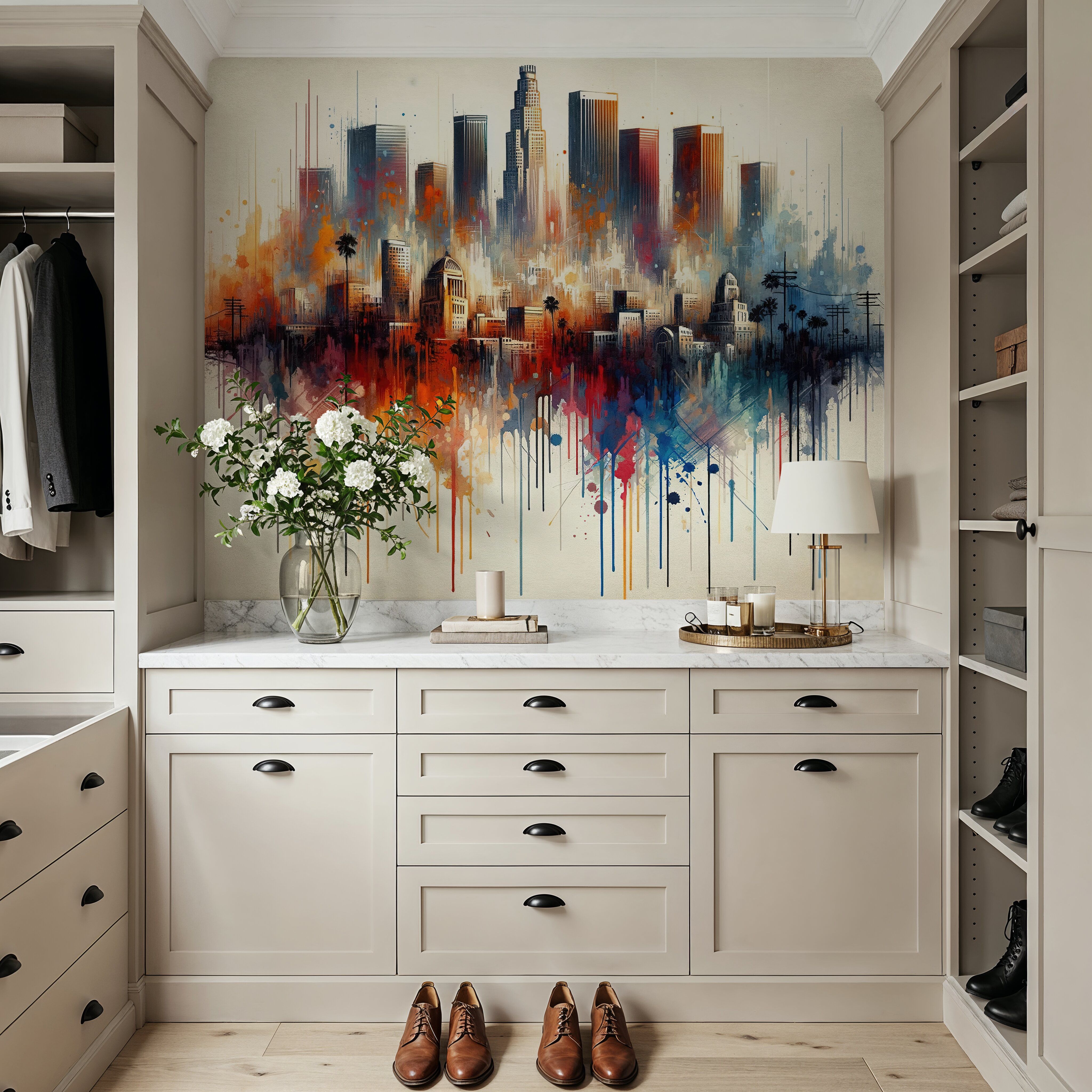 Watercolor Skyline II