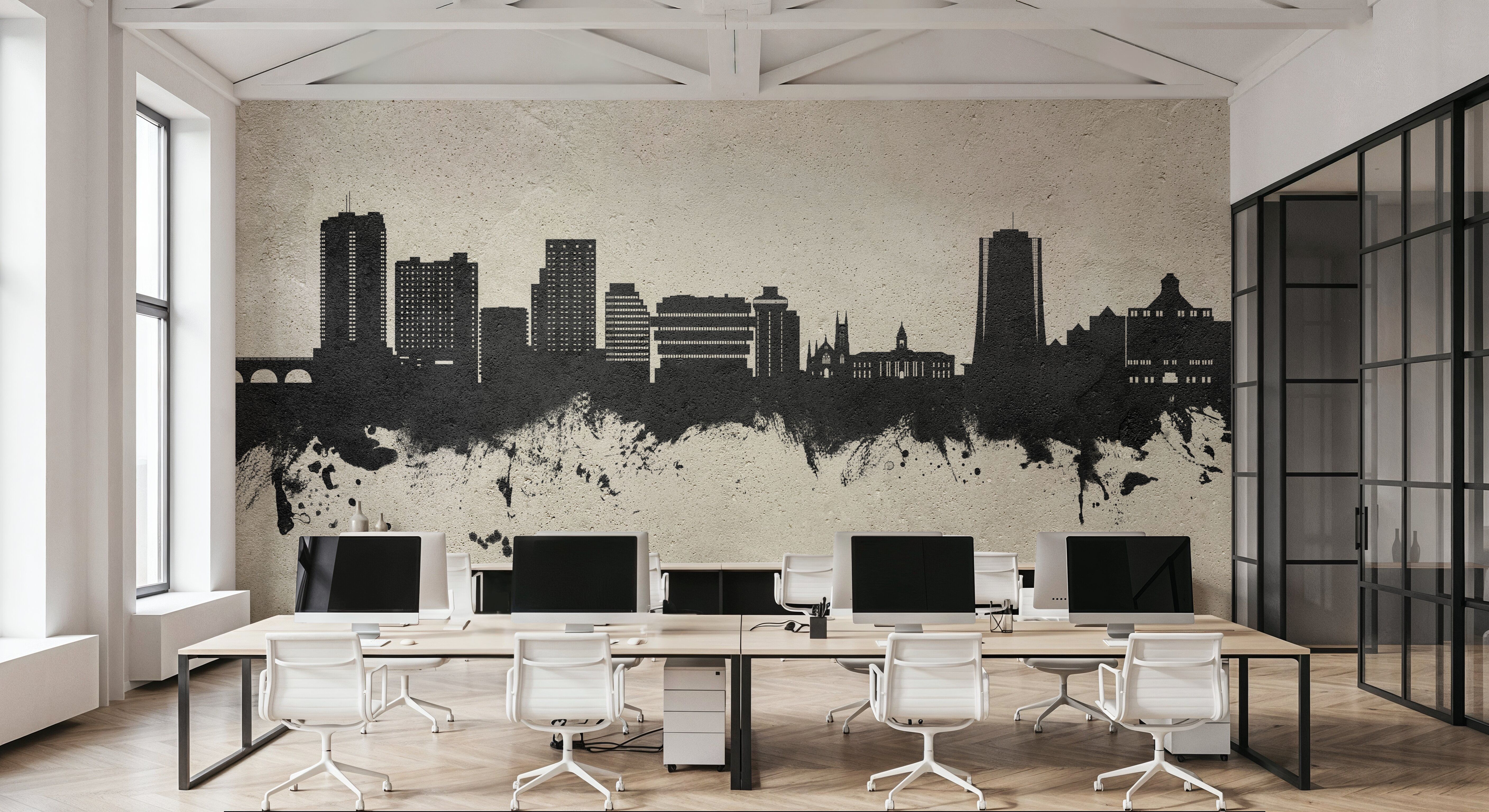 Stamford Connecticut Skyline Concrete