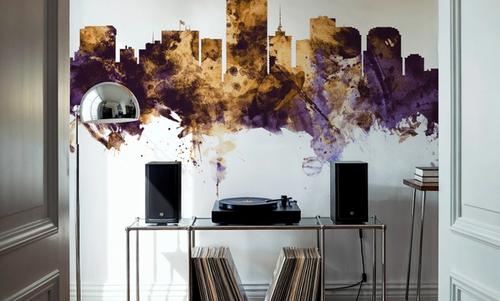 Richmond Virginia Skyline Purple & Gold