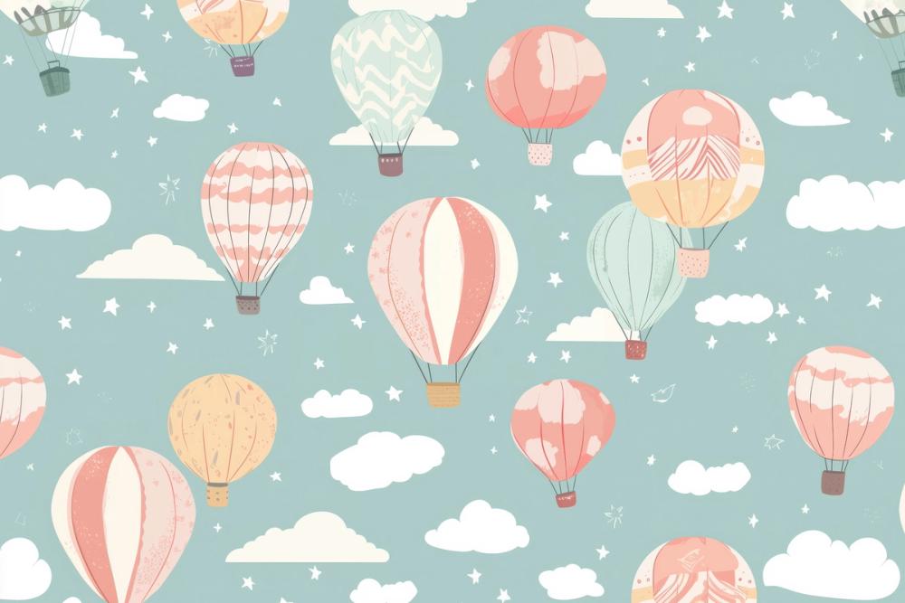 Hot Air Balloon Cloudy