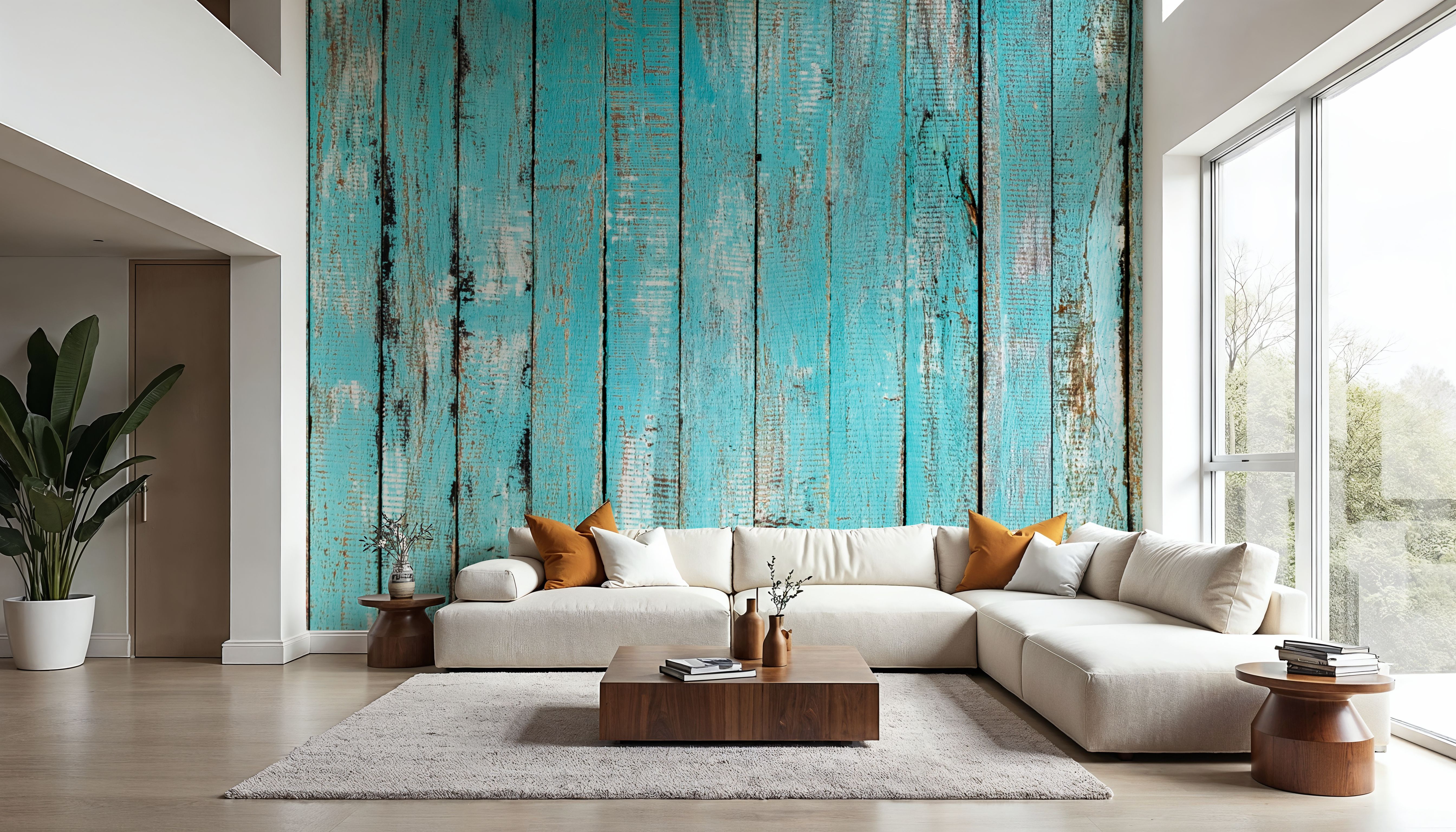 Turqouise Wooden Planks