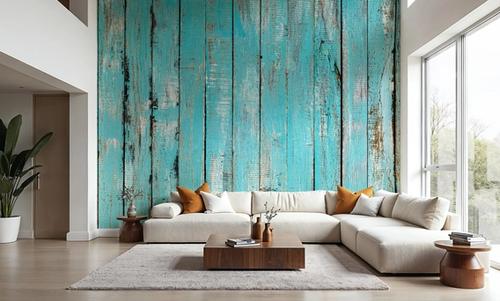 Turqouise Wooden Planks