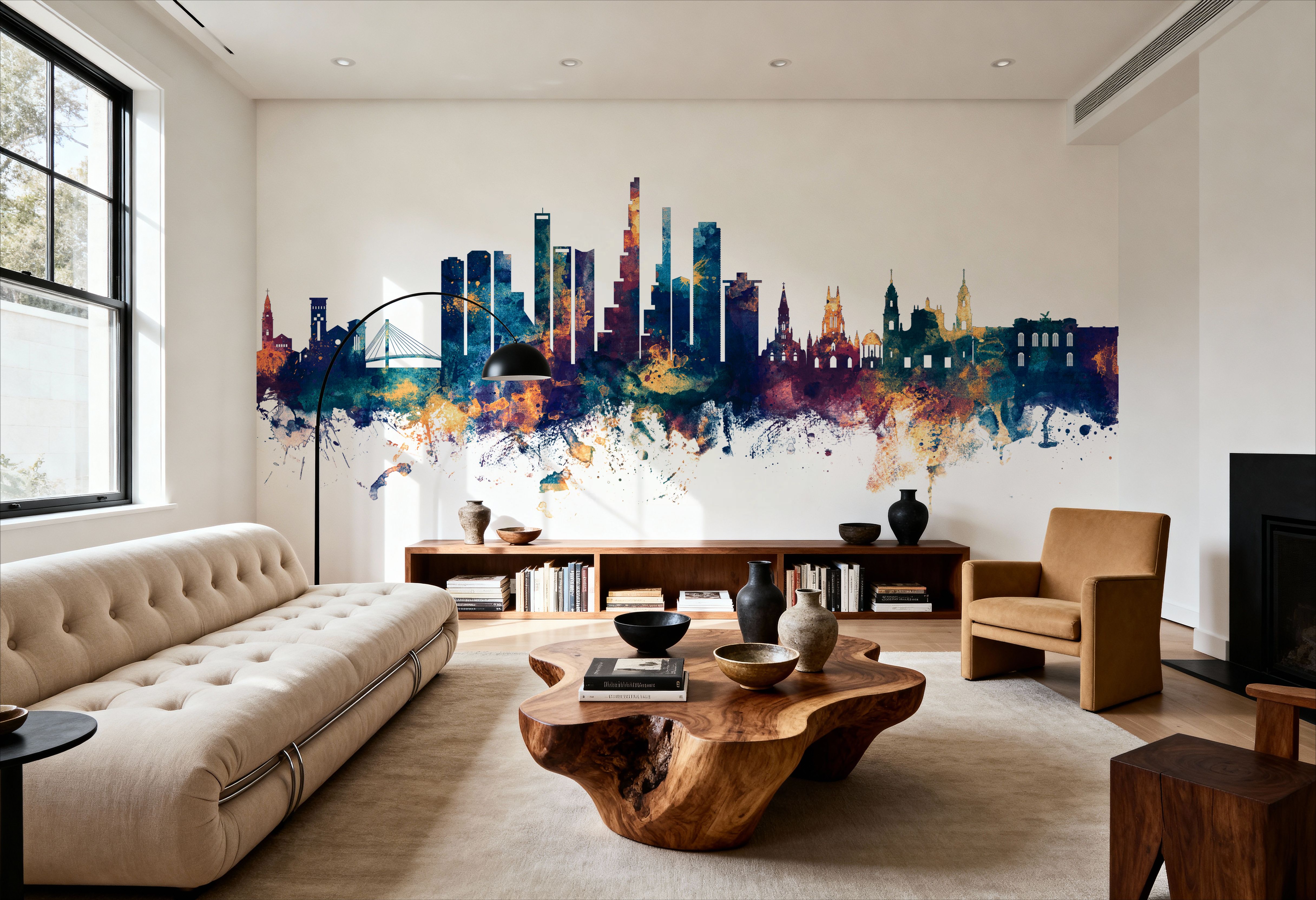 Bogotá Colombia Skyline Blue & Bronze