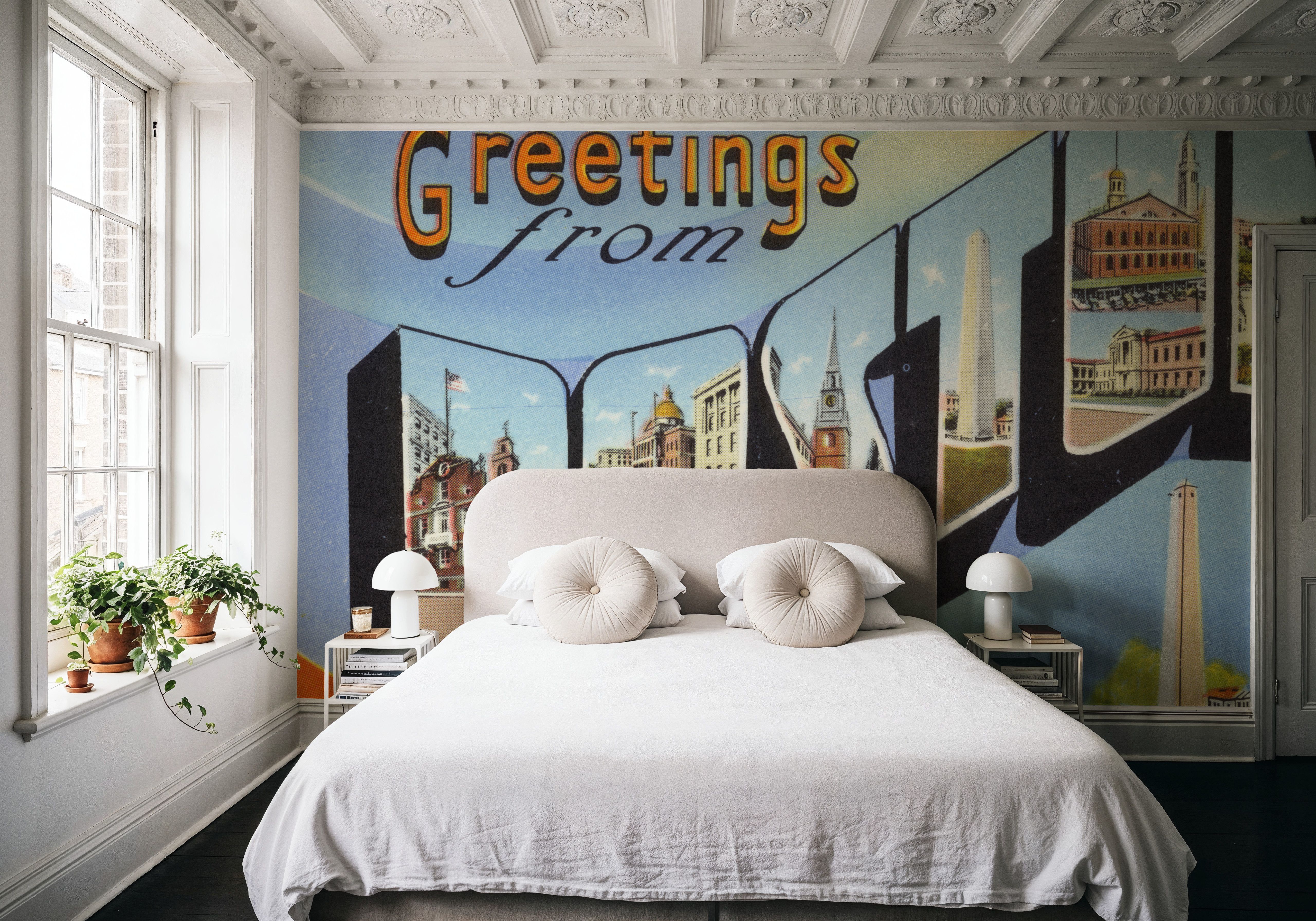 Greetings from Boston - Screenprint Postcard