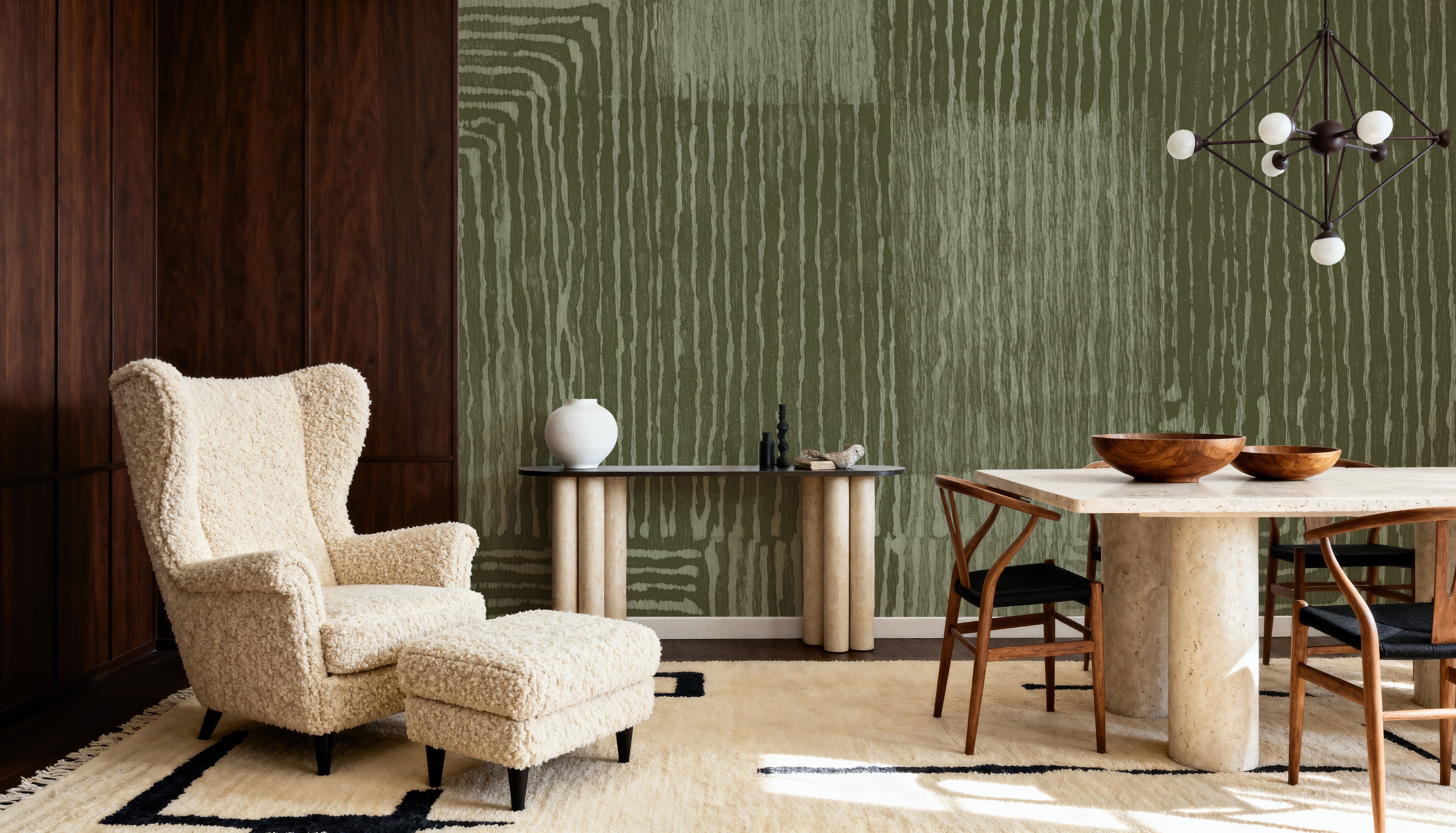 Handcrafted Green, Wallpaper